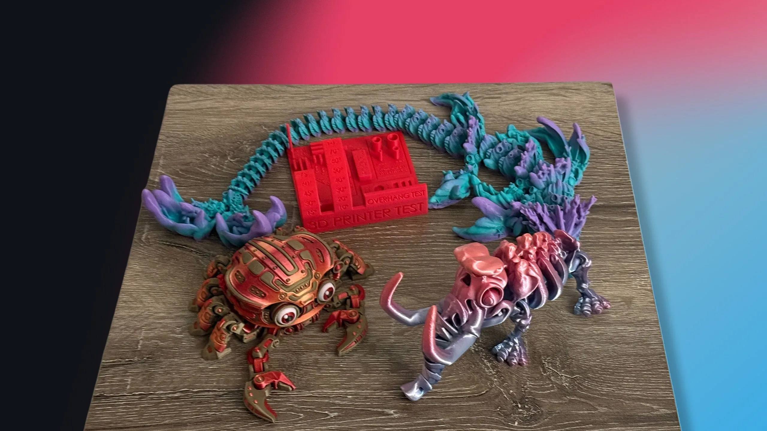 Các mẫu in 3D thử nghiệm và kiểm tra chất lượng in