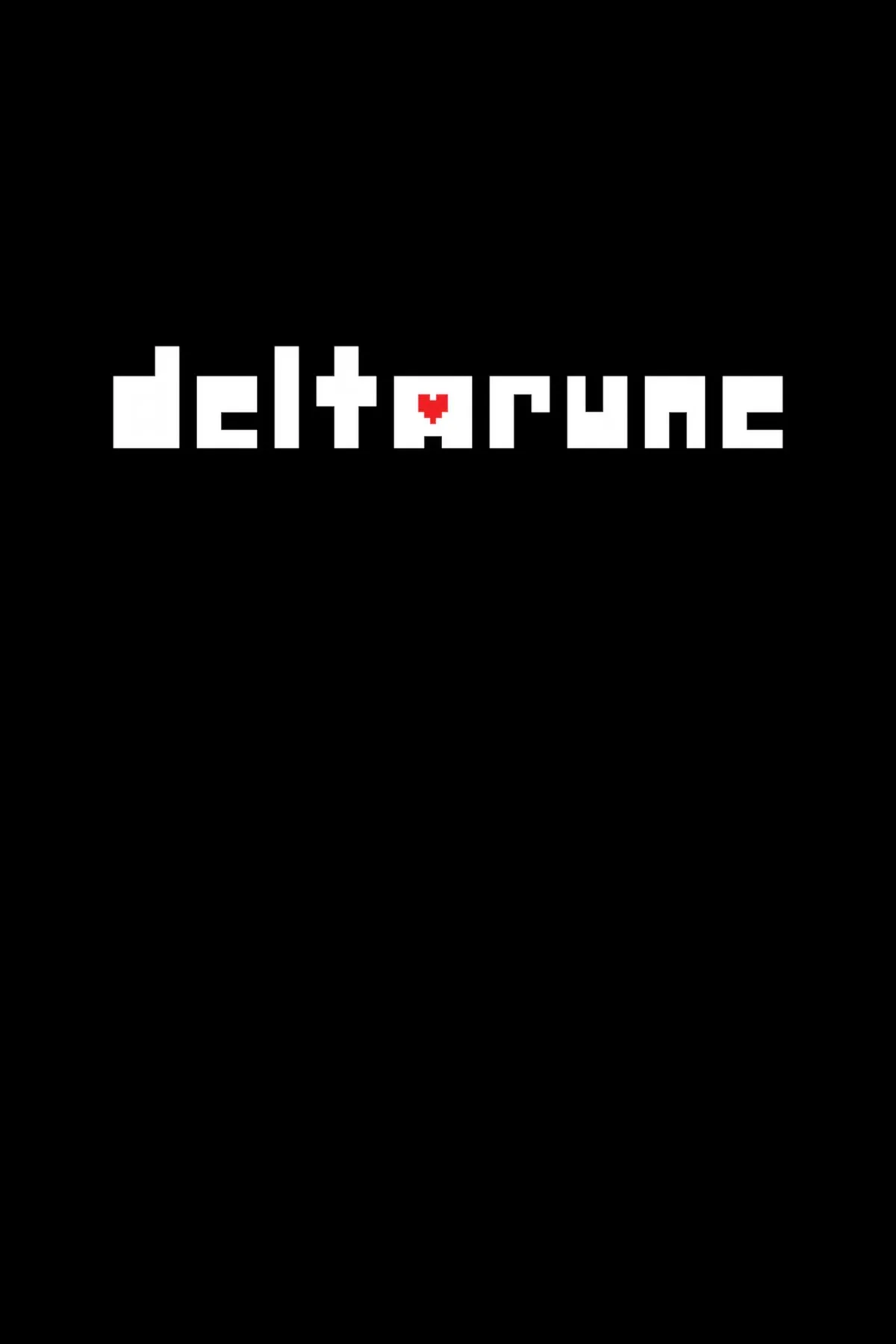 Các nhân vật chính của Deltarune, Kris, Susie và Ralsei, đứng cùng nhau trong một bối cảnh thế giới giả tưởng đầy màu sắc, gợi nhớ phong cách pixel art.