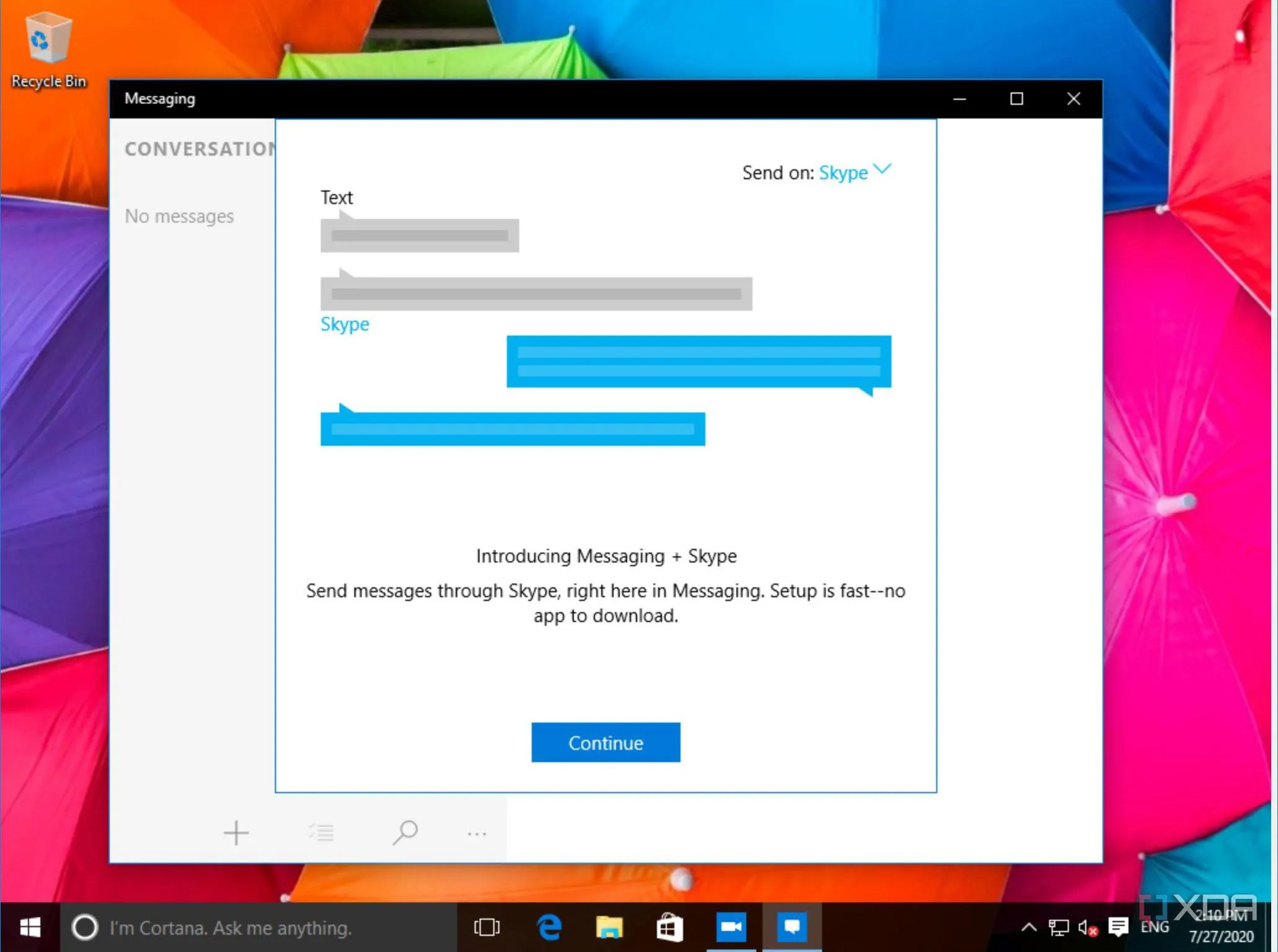 Các ứng dụng Phone, Skype Video và Messaging trên Windows 10, minh chứng cho nỗ lực tích hợp Skype thất bại của Microsoft.