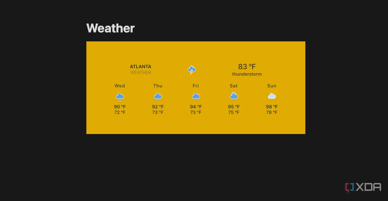 Các widget Indify được nhúng vào không gian làm việc Notion
