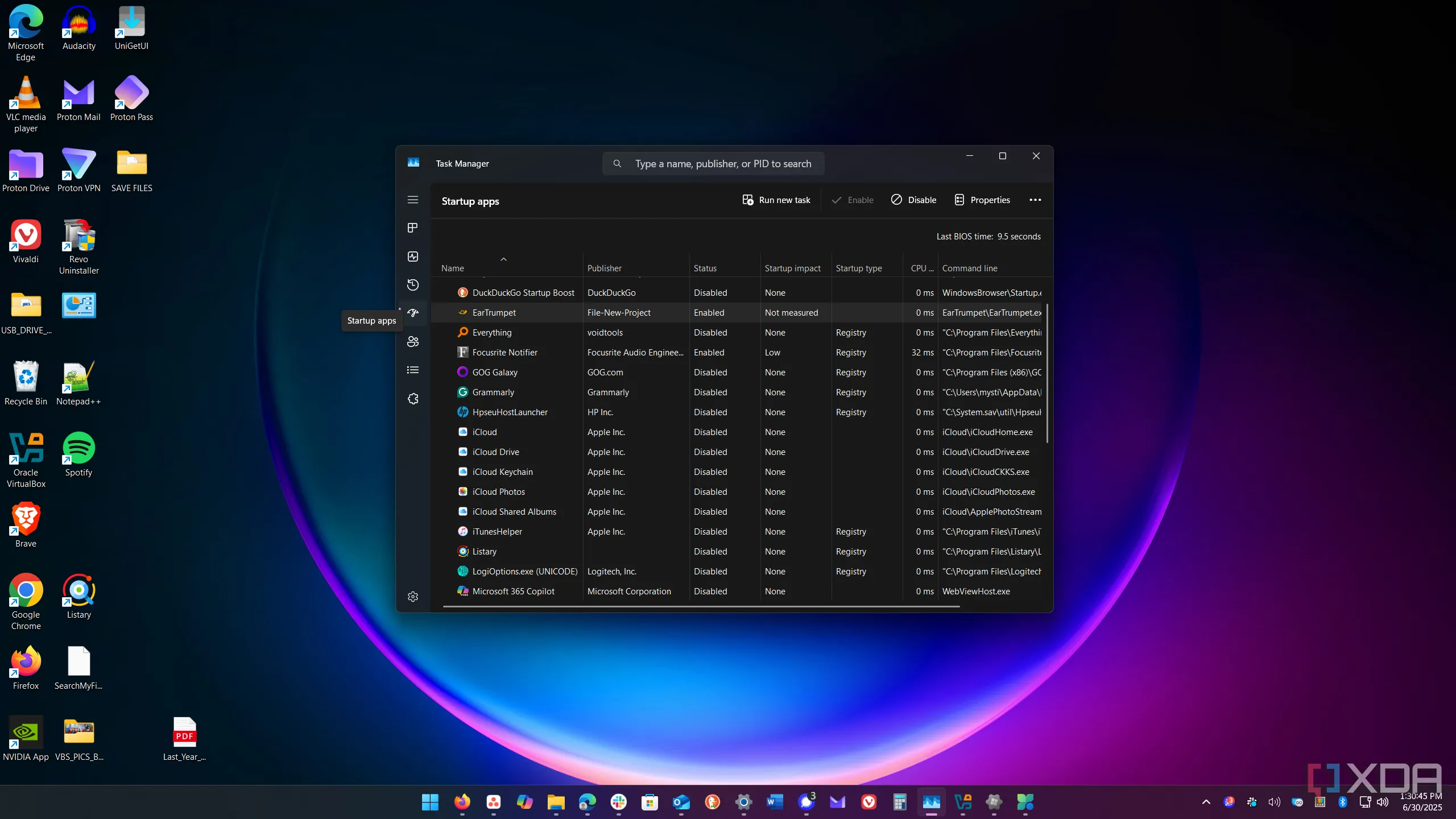 Cách chọn và tắt các ứng dụng khởi động từ Task Manager trên Windows 11 để giảm sử dụng RAM