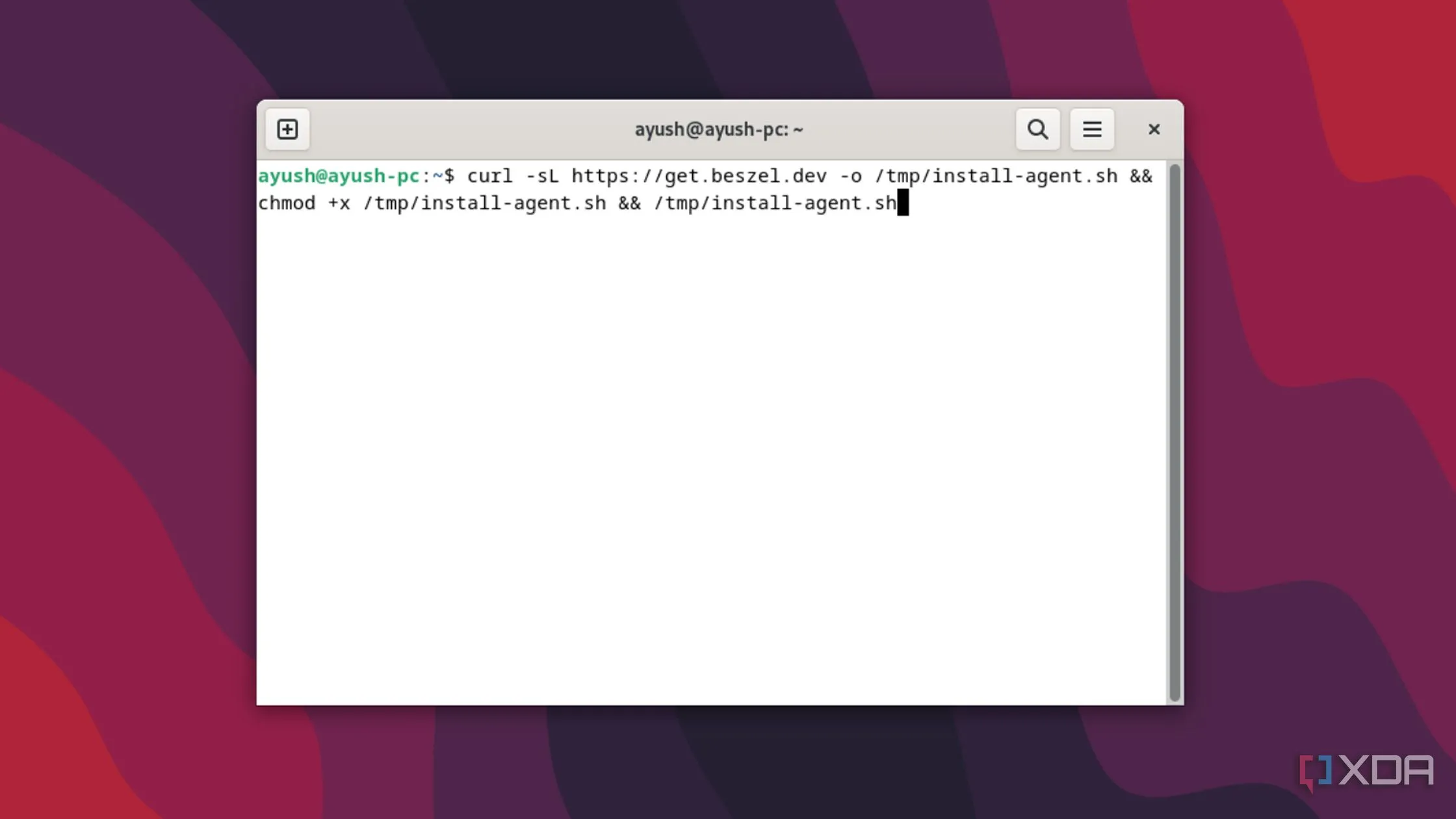 Cài đặt Beszel agent trên hệ điều hành Linux (Debian) bằng cách sử dụng script cài đặt và nhập SSH key từ Beszel hub