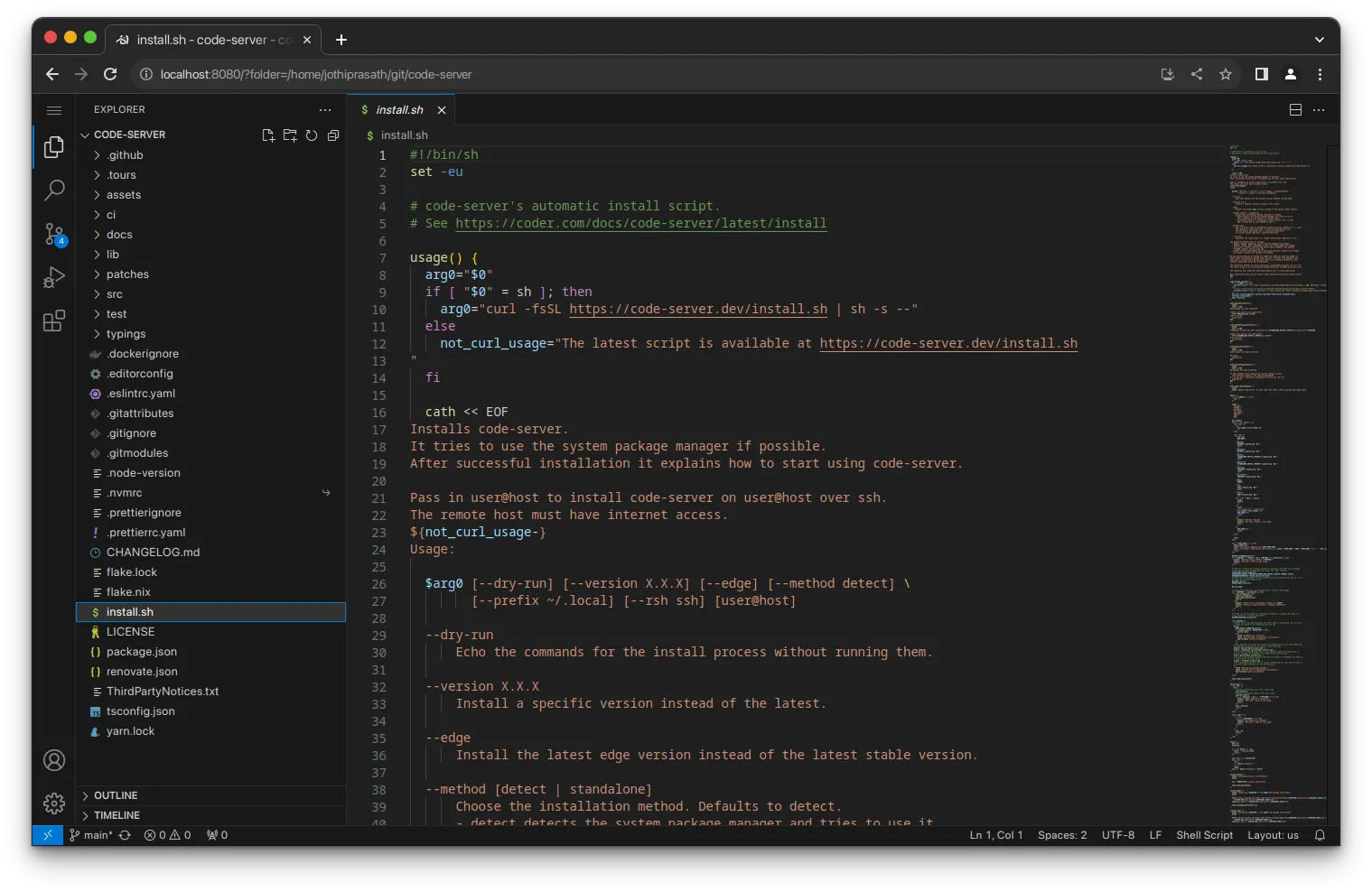 Cài đặt VS Code Server trong Docker container