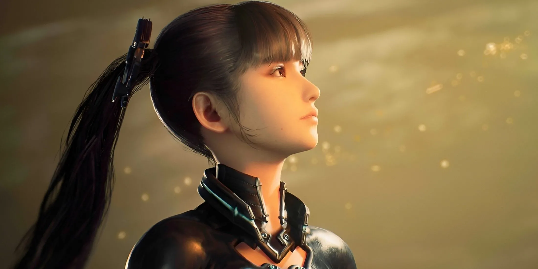 Cận cảnh Eve và đồng đội trong một phân đoạn cutscene của Stellar Blade, thể hiện đồ họa chi tiết