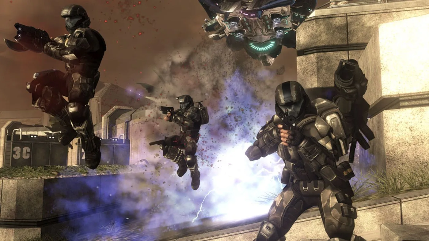 Cảnh chiến đấu trong Halo 3 ODST Firefight