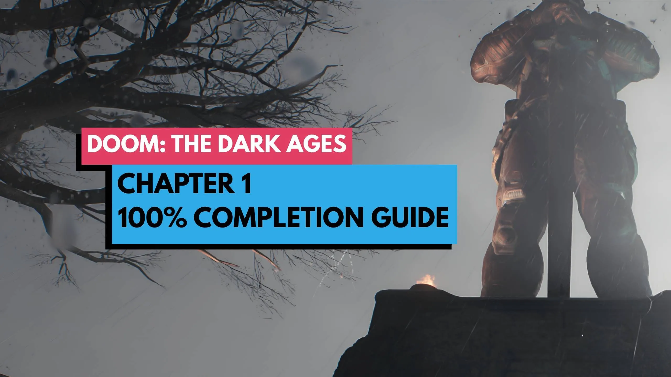 Cảnh chiến đấu và khám phá trong Doom: The Dark Ages Chương 1, gợi ý về các vật phẩm sưu tầm