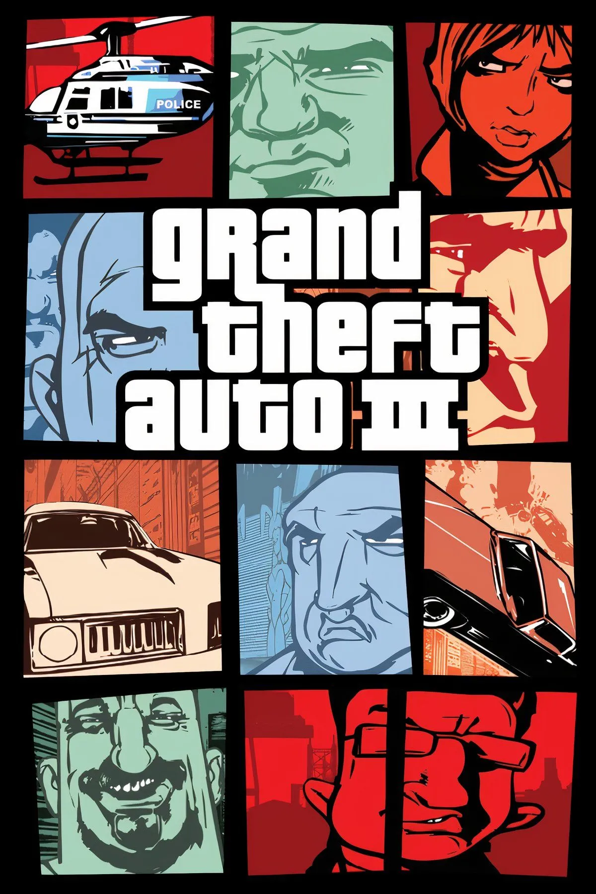 Cảnh chơi game Grand Theft Auto III với góc nhìn người thứ ba, thành phố Liberty City