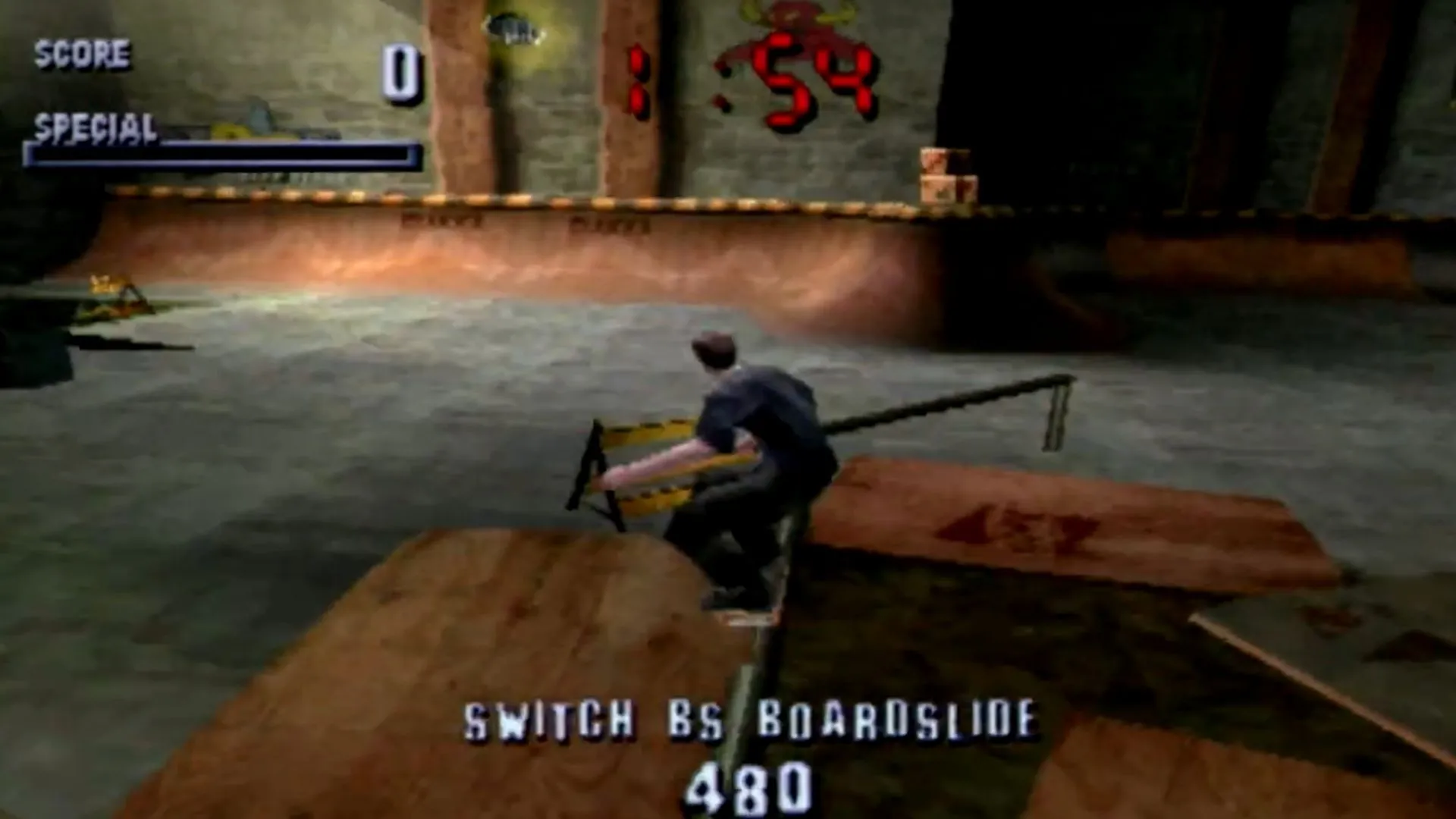 Cảnh chơi game Tony Hawk's Pro Skater với những cú trick ngoạn mục, biểu tượng của game trượt ván arcade.