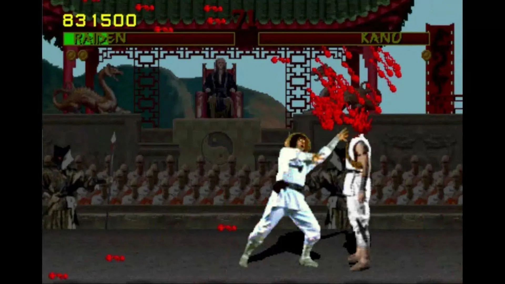 Cảnh Fatality nổi tiếng trong Mortal Kombat, ví dụ điển hình gây tranh cãi về bạo lực game thời đó