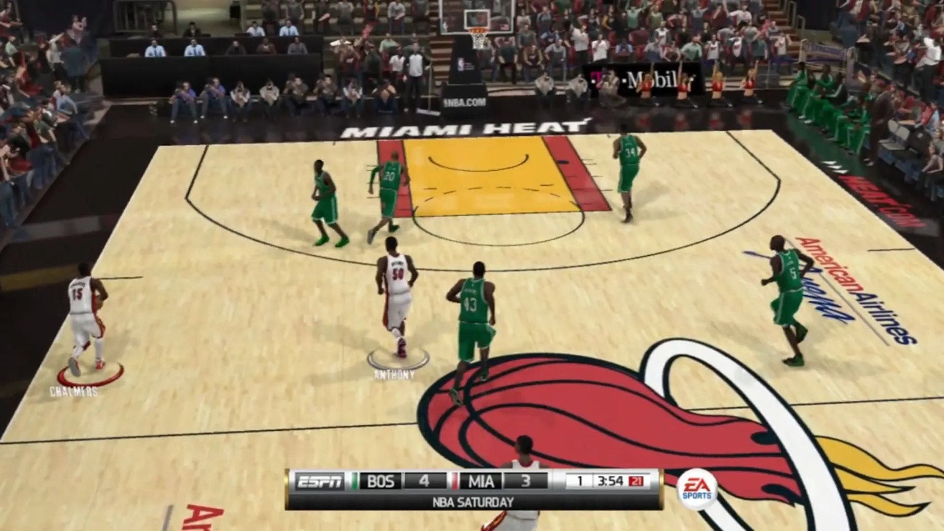 Cảnh gameplay của game bóng rổ NBA Elite 11, tựa game PS3 cực hiếm