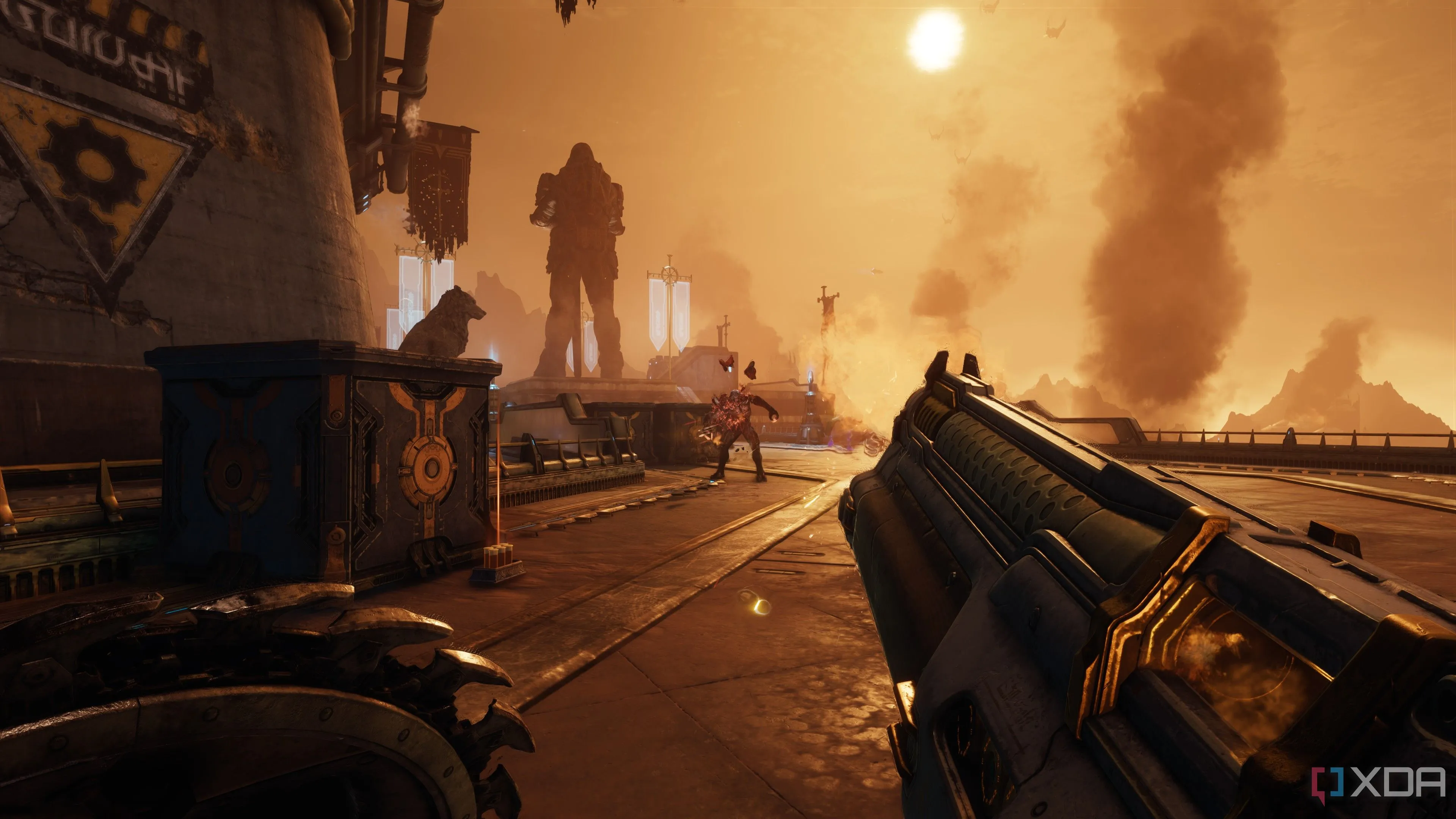 Cảnh gameplay Doom The Dark Ages trên nhiều hệ thống phần cứng khác nhau