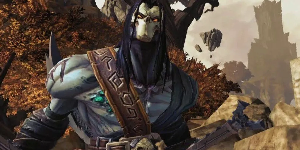 Cảnh gameplay hành động chặt chém trong Darksiders II