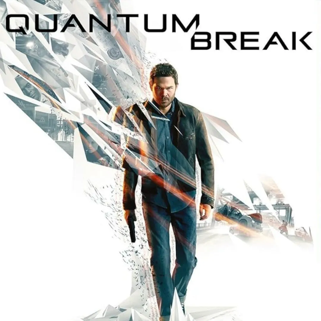 Cảnh hành động trong Quantum Break với hiệu ứng điều khiển thời gian ấn tượng