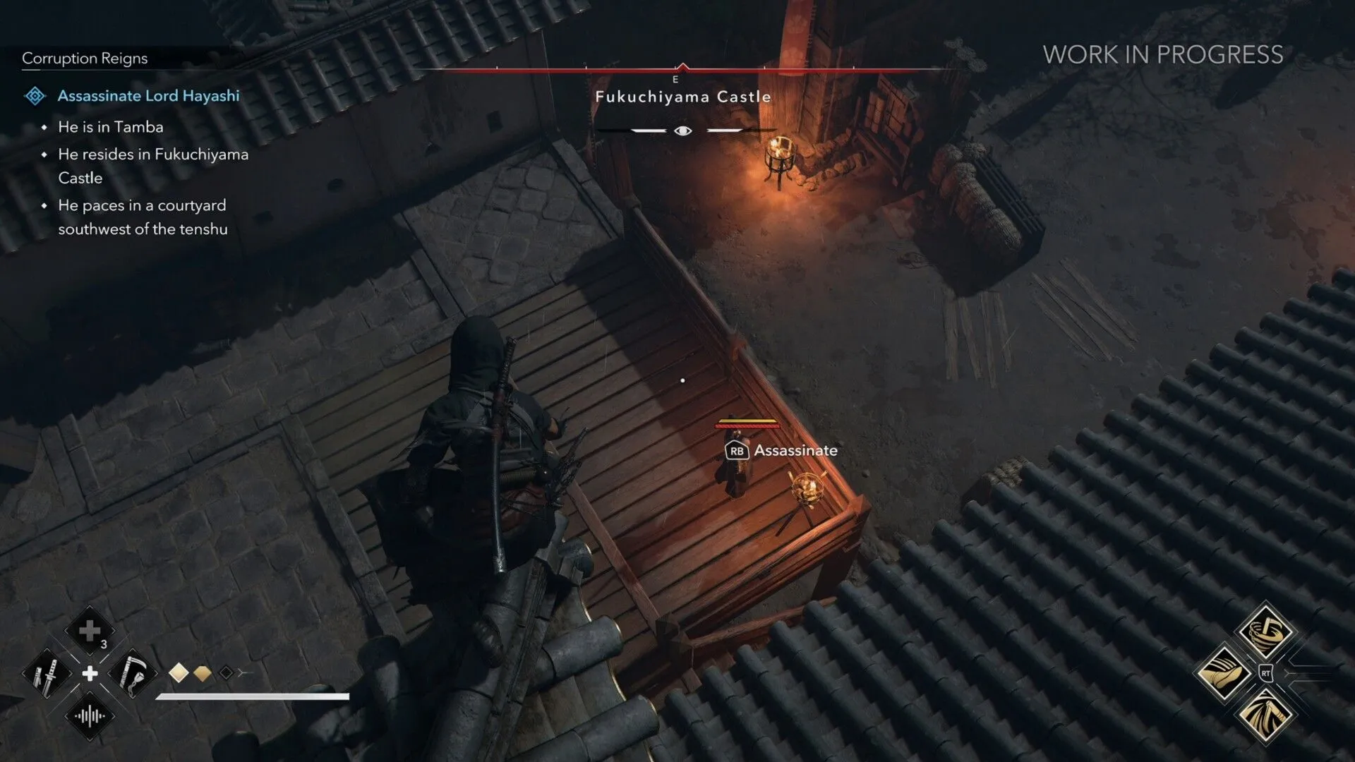 Cảnh một ngôi làng Nhật Bản thời phong kiến trong Assassin's Creed Shadows