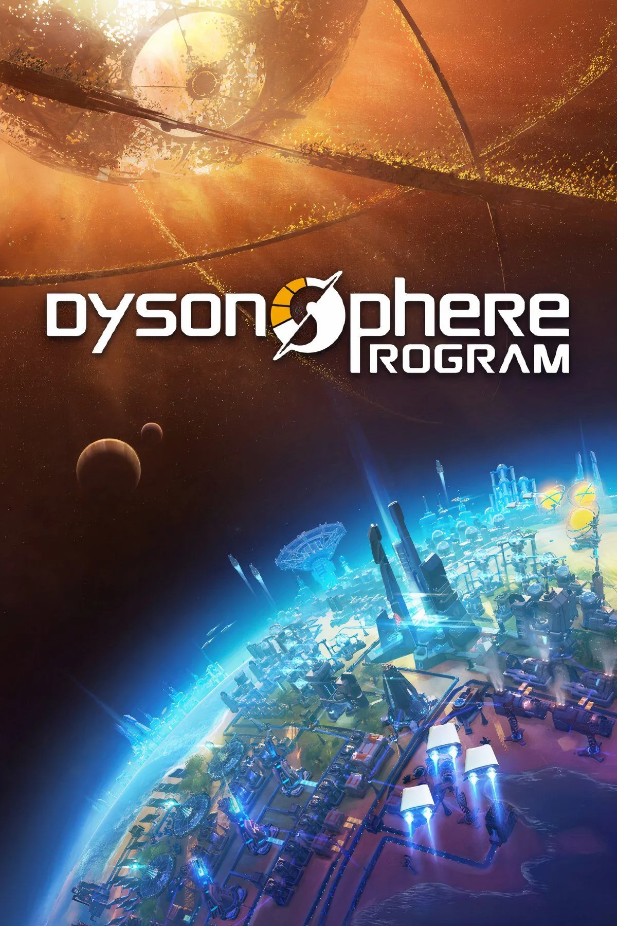 Cảnh quan nhà máy và cơ sở hạ tầng hoành tráng trong không gian của Dyson Sphere Program