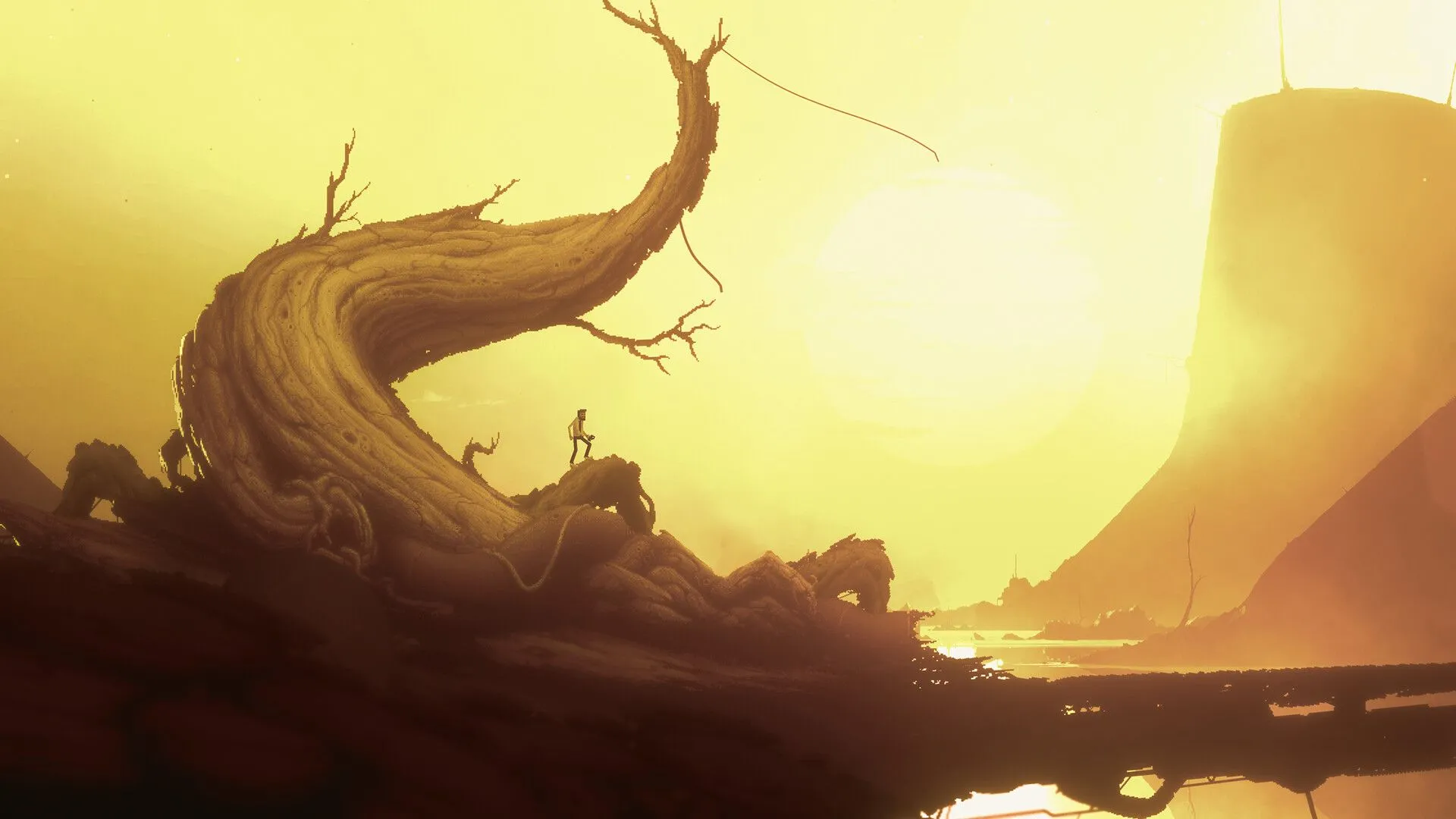 Cảnh trong game Bionic Bay, một tựa game indie đáng chú ý trên Steam