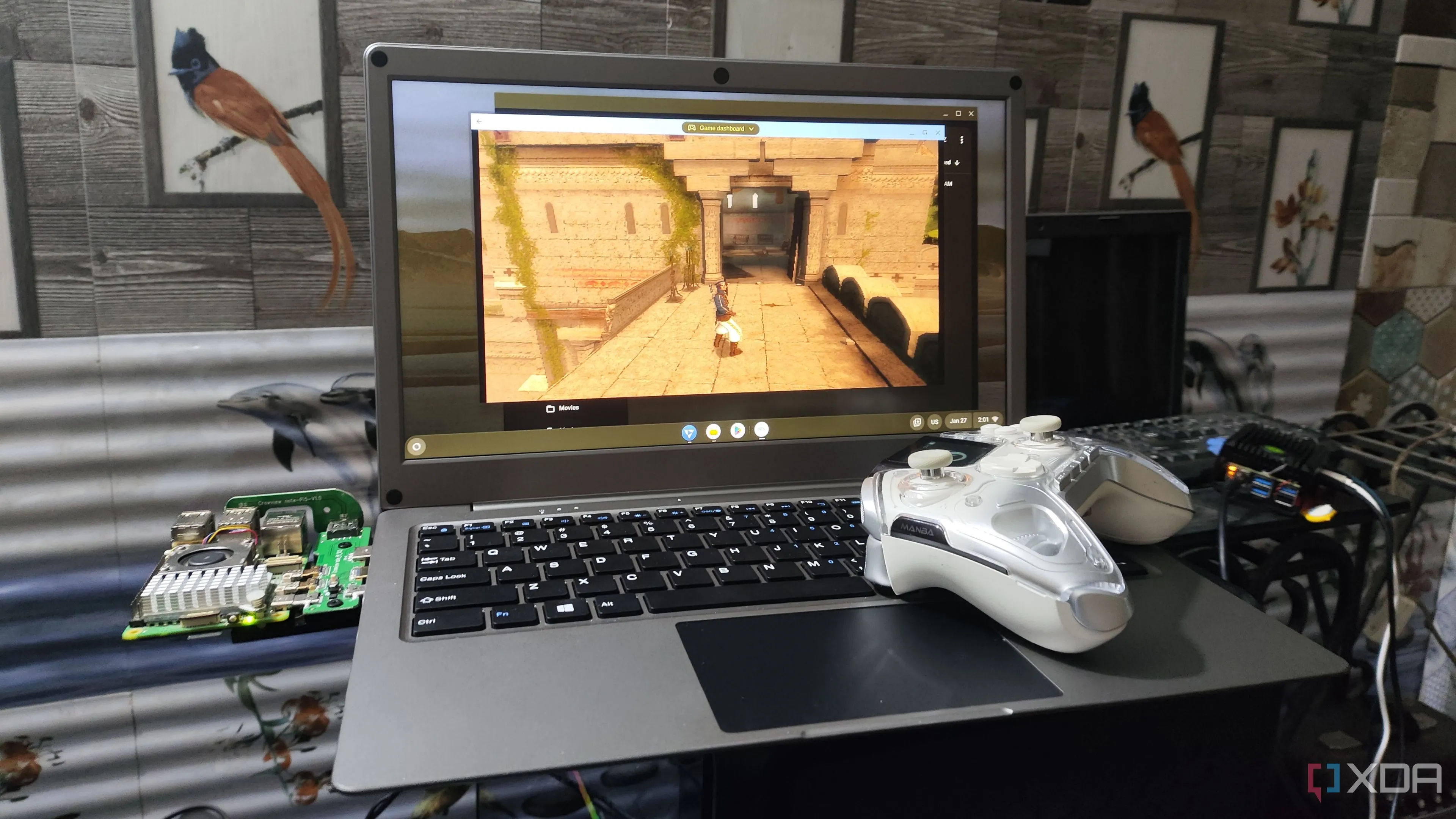 Cảnh trong game Prince of Persia: Sands of Time được giả lập trên Raspberry Pi 5, nổi bật với cơ chế parkour và khả năng quay ngược thời gian.