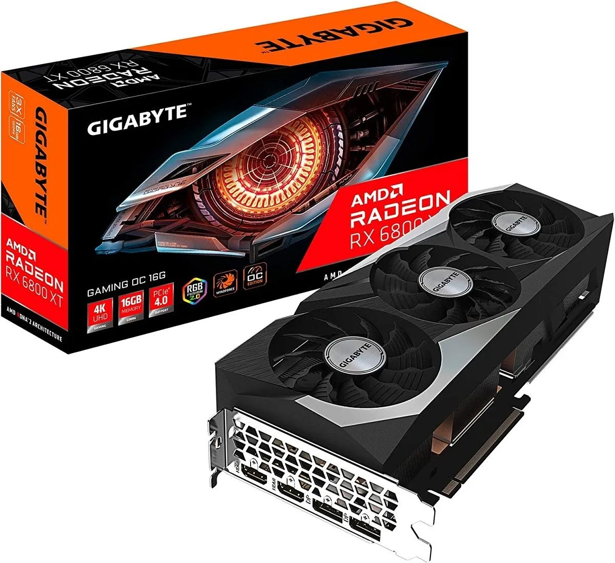 Card đồ họa Gigabyte AMD Radeon RX 6800 XT, lựa chọn hiệu quả cho game thủ 1080p và 1440p