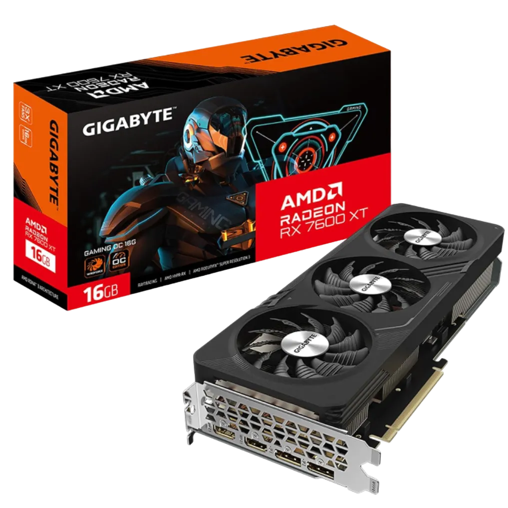 Card đồ họa GIGABYTE Radeon RX 7600 XT Gaming OC 16G