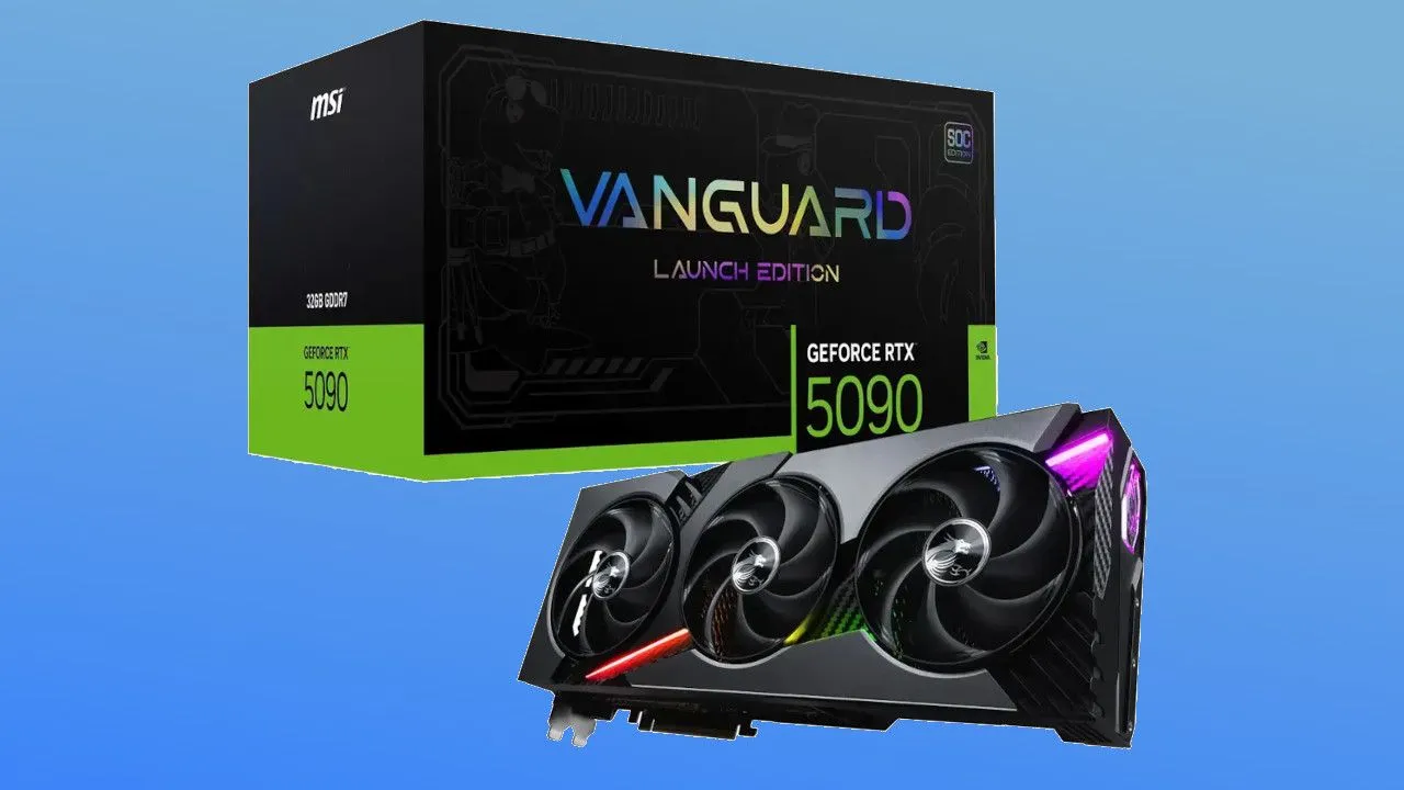 Card đồ họa MSI GeForce RTX 5090 VANGUARD gặp sự cố driver
