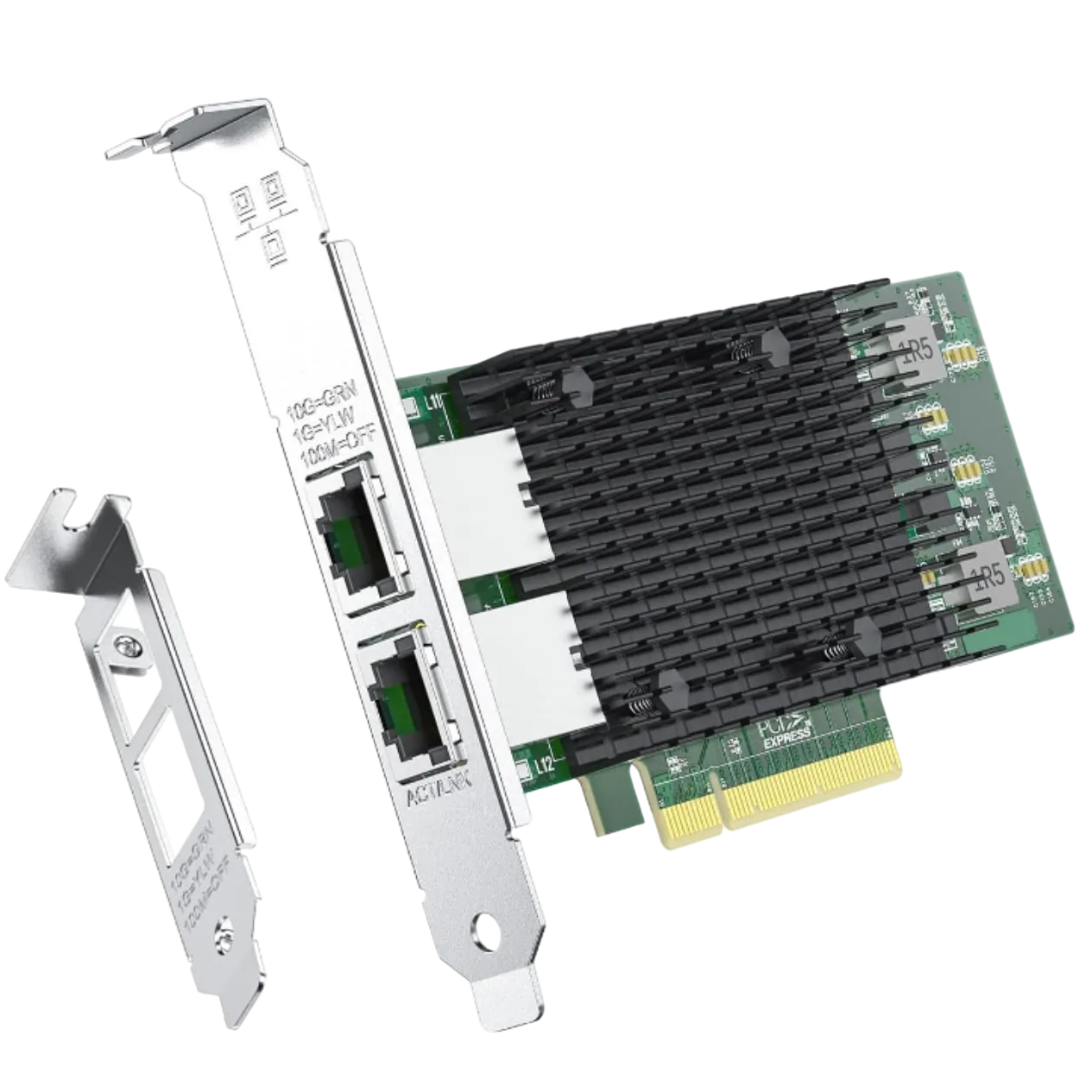 Card mạng Ipolex 10Gb NIC Dual RJ45 Port PCIe Network Card với thiết kế hiện đại