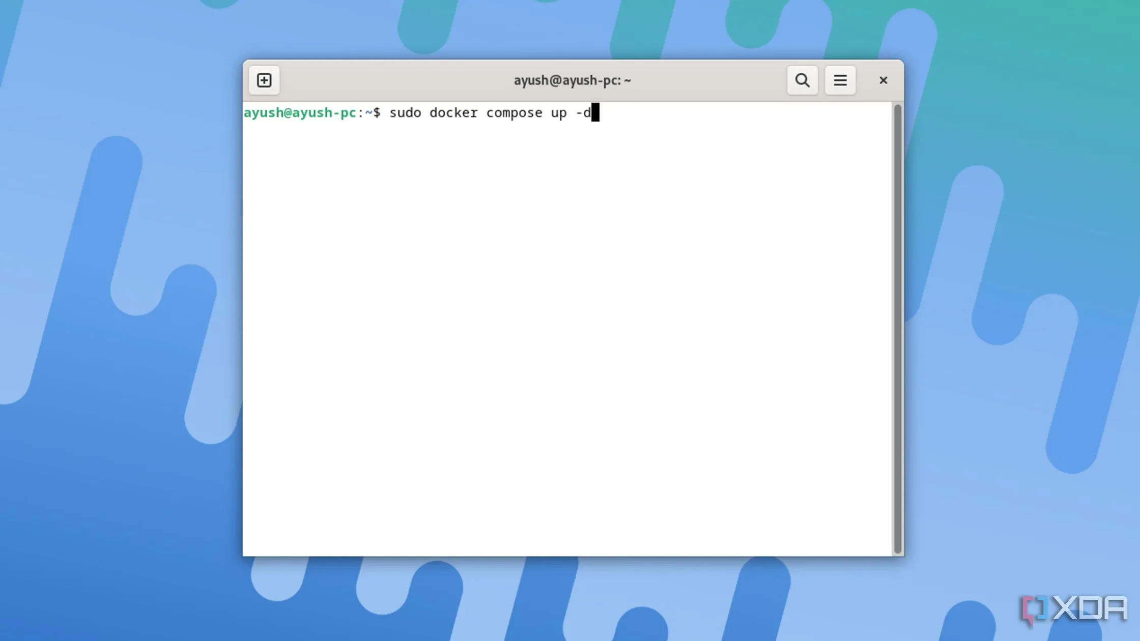 Chạy lệnh docker compose up -d để triển khai Beszel hub trên môi trường Docker, minh họa cách cài đặt nhanh chóng trên Linux