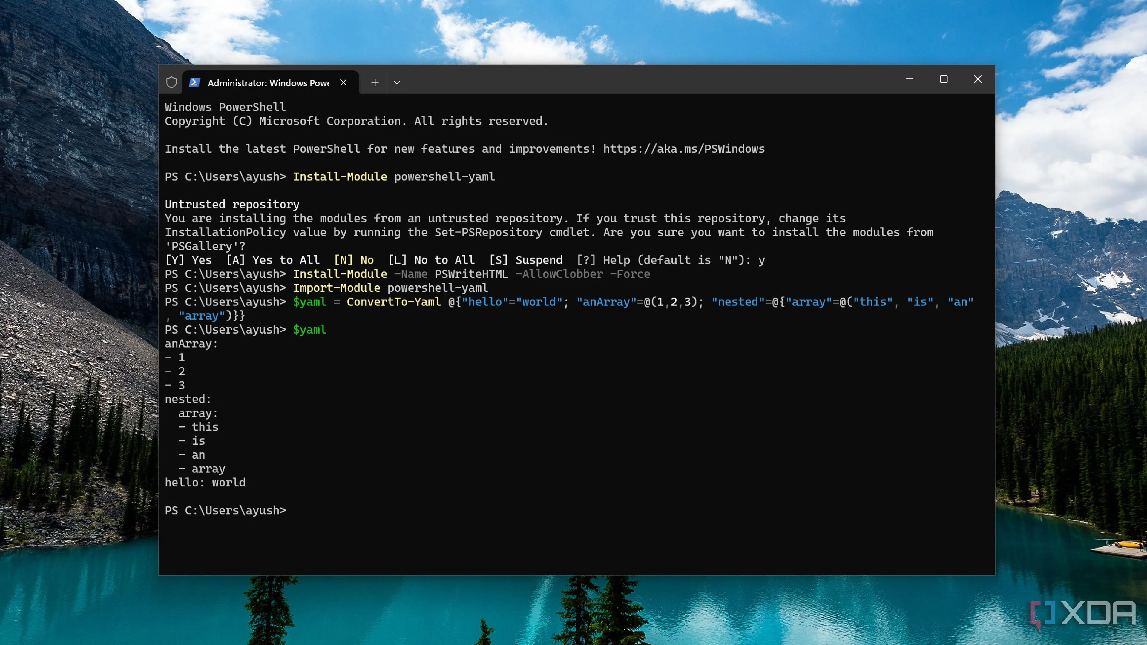 Chỉnh sửa tài liệu Excel trực tiếp từ PowerShell với module ImportExcel