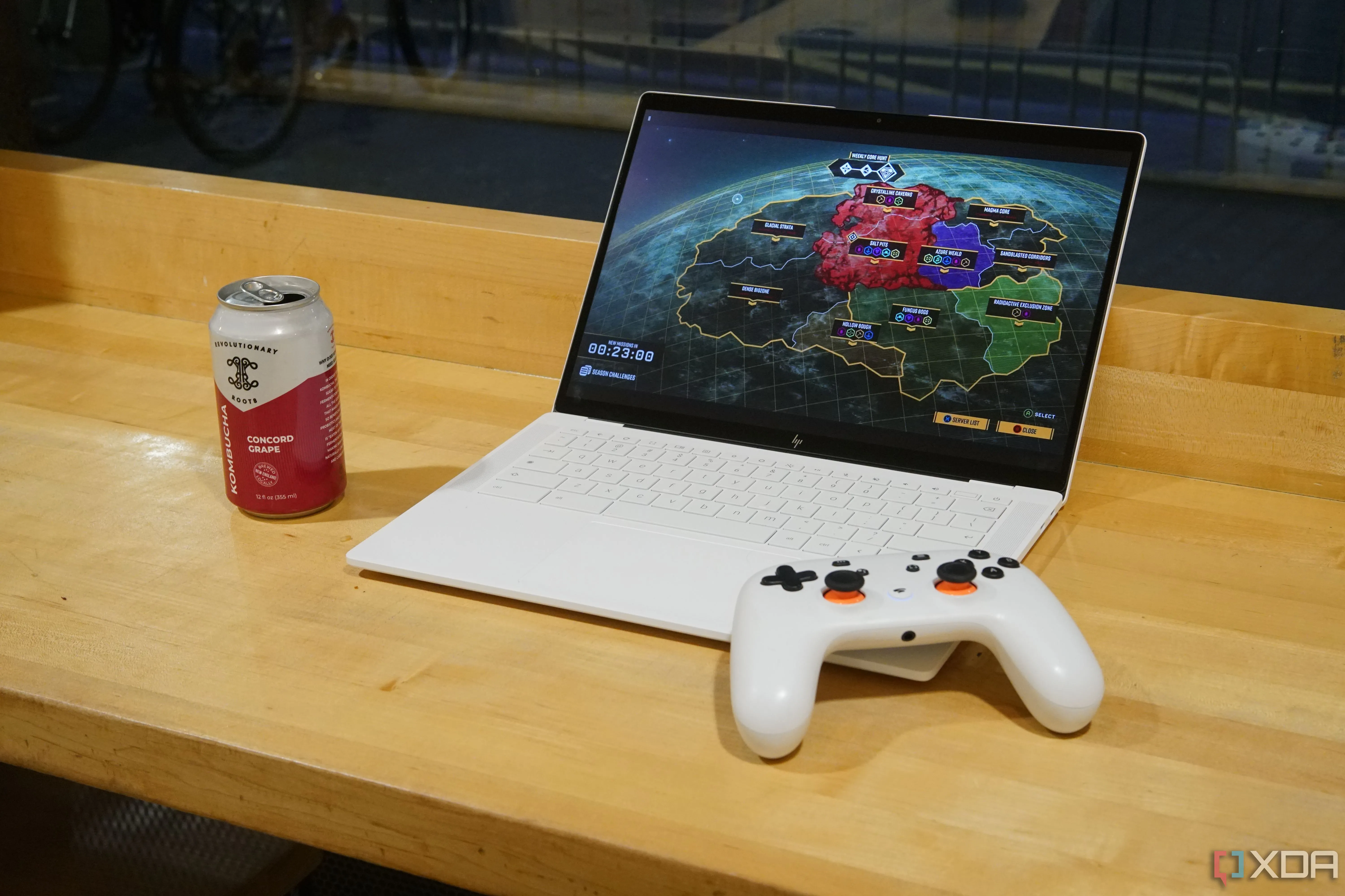 Chơi game Deep Rock Galactic trên Chromebook, minh họa hiệu suất mạng khi dùng VPN