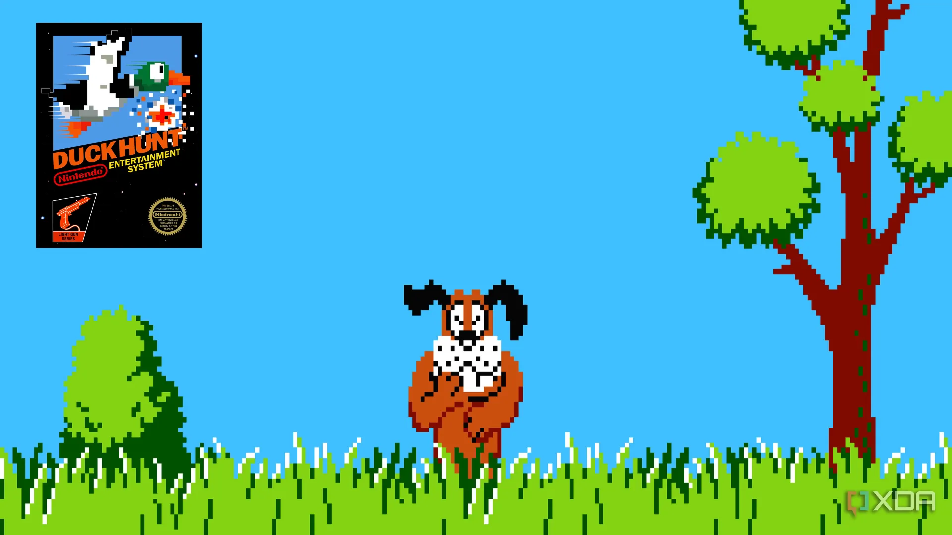 Chú chó hài hước từ tựa game kinh điển Duck Hunt