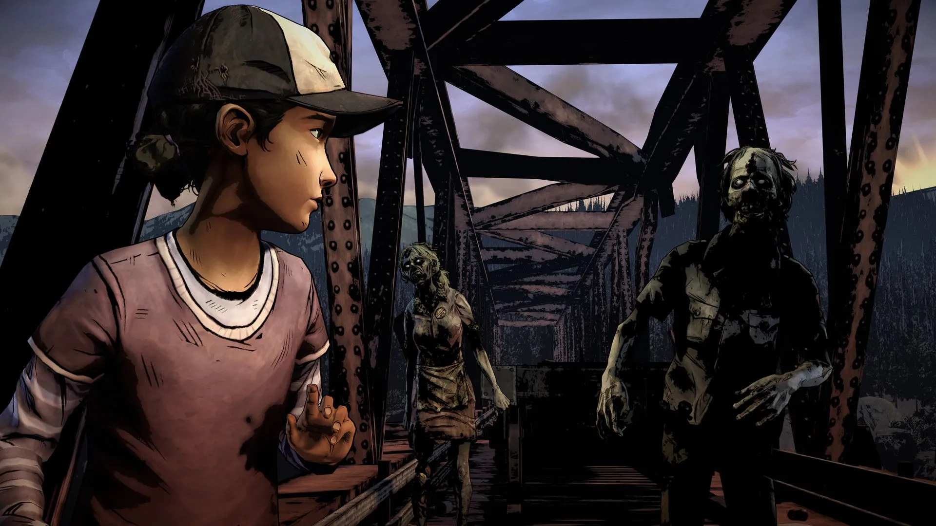 Clementine và AJ trong The Walking Dead The Telltale Definitive Series