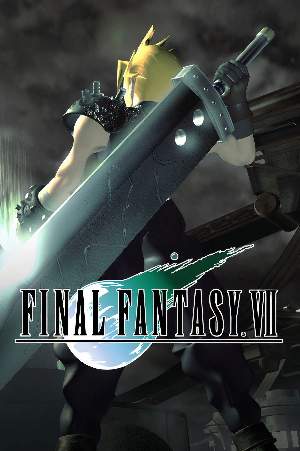Cloud Strife và các nhân vật trong cảnh game Final Fantasy VII