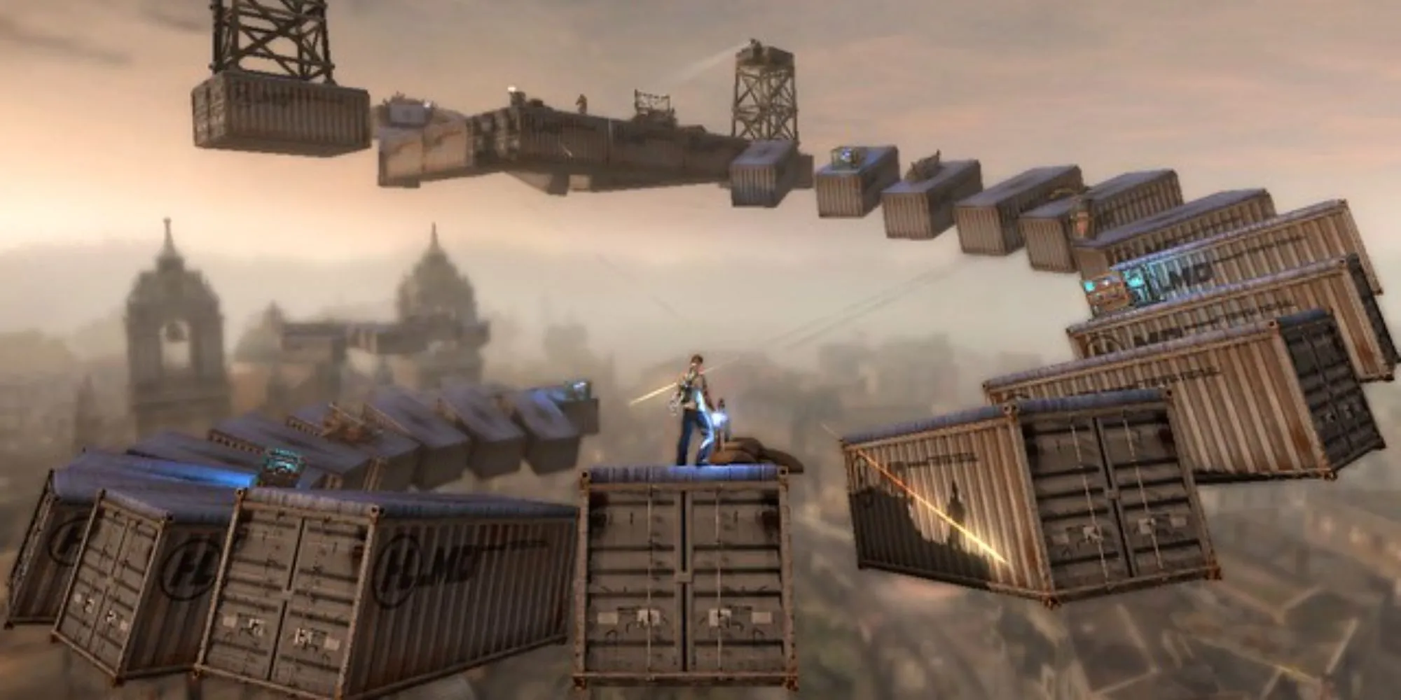 Cole MacGrath chiến đấu trong Infamous 1