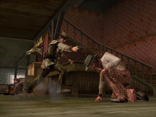 Colton chiến đấu tại Alhambra trong một phân cảnh của game Gun