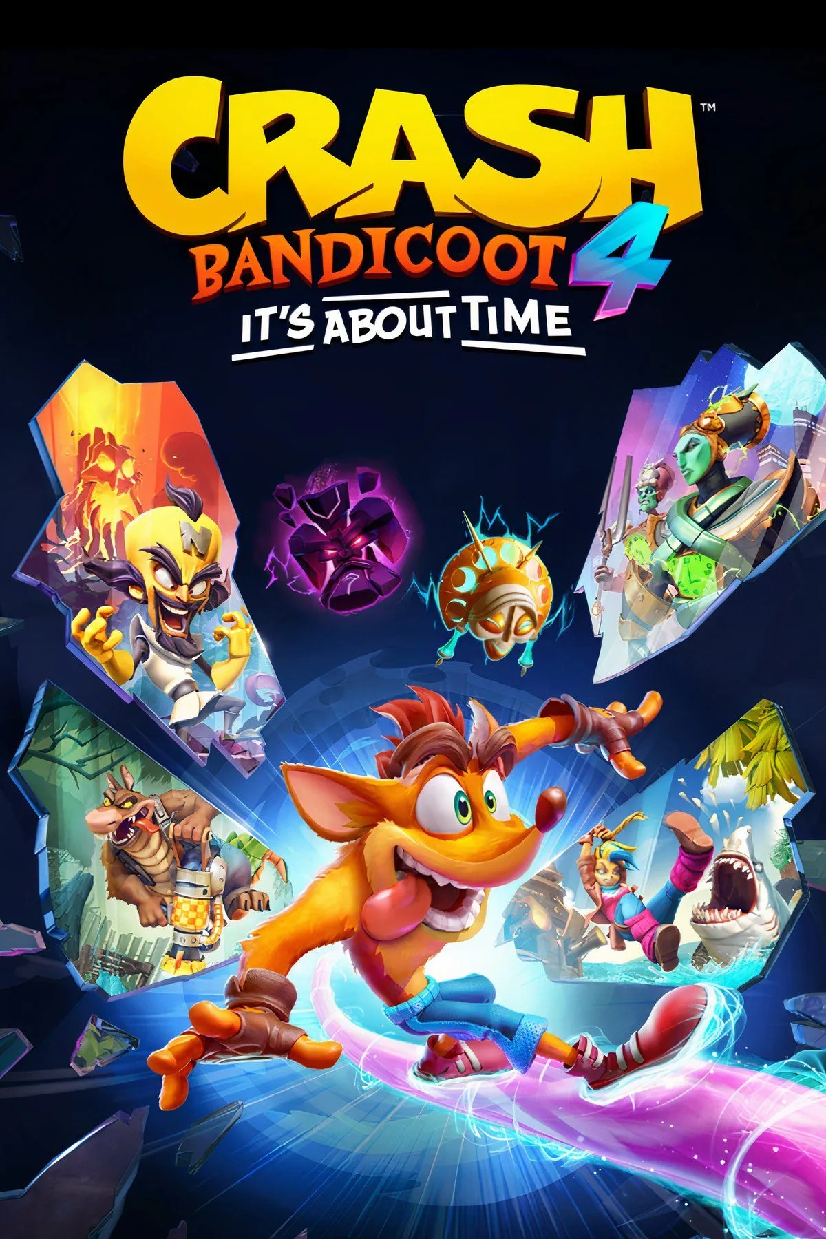 Crash Bandicoot vượt chướng ngại vật trong Crash Bandicoot 4: It’s About Time