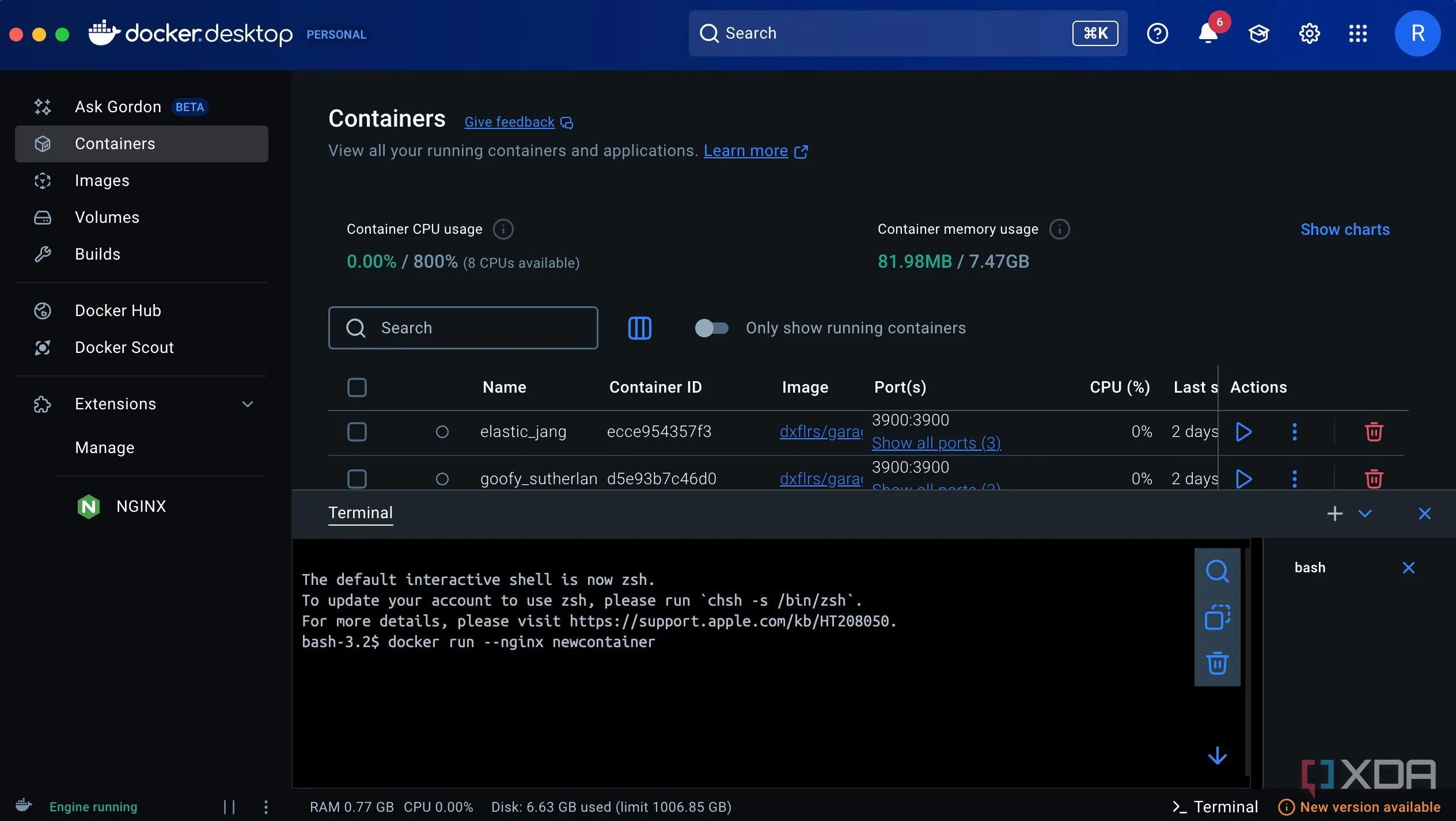 Cú pháp lệnh docker run với tùy chọn --name để đặt tên tùy chỉnh cho container mới.