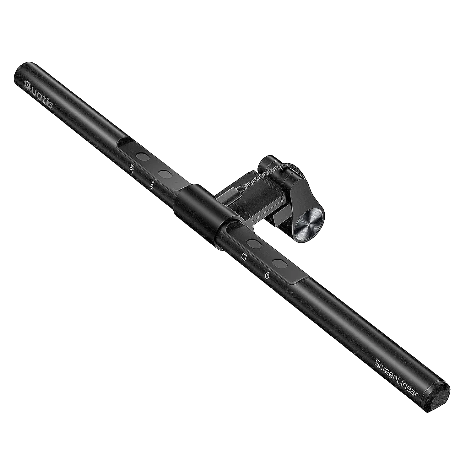 Đèn màn hình Quntis Light Bar gắn trên màn hình máy tính, giúp chiếu sáng đồng đều và chống lóa, tối ưu không gian làm việc và chơi game.
