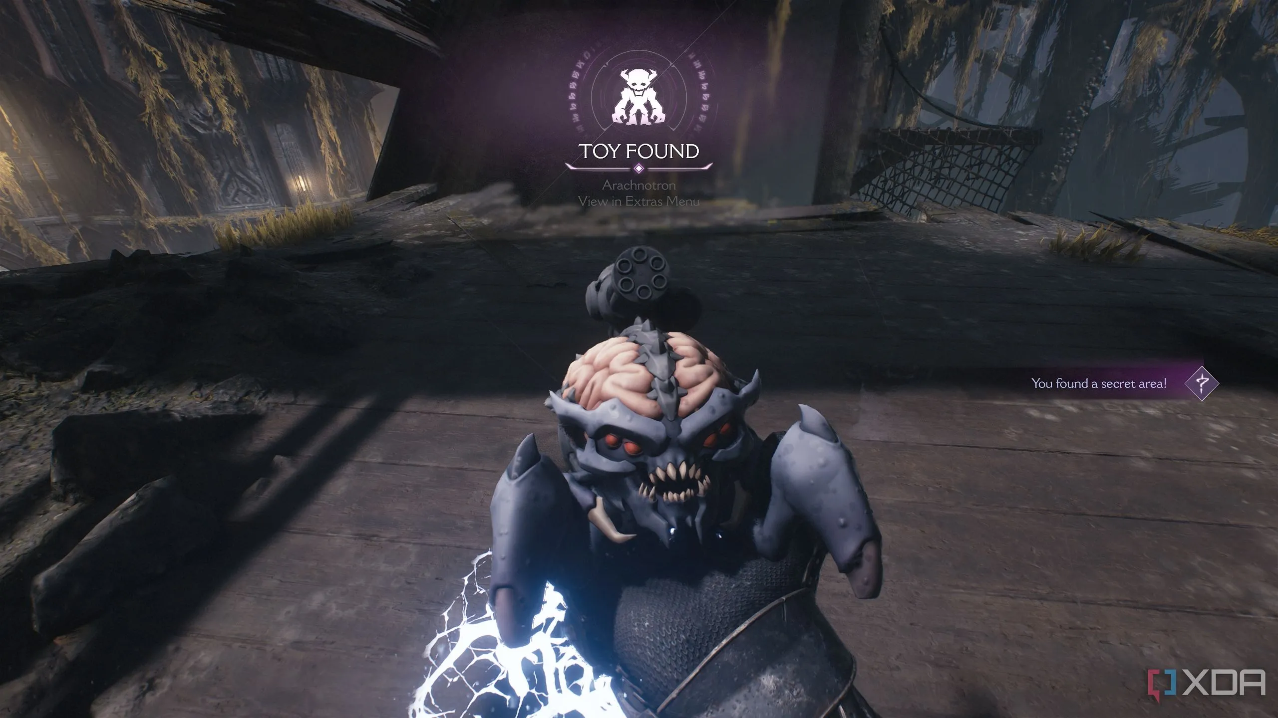 Đồ chơi quỷ Arachnotron sưu tầm được trong Chương 14 Doom: The Dark Ages