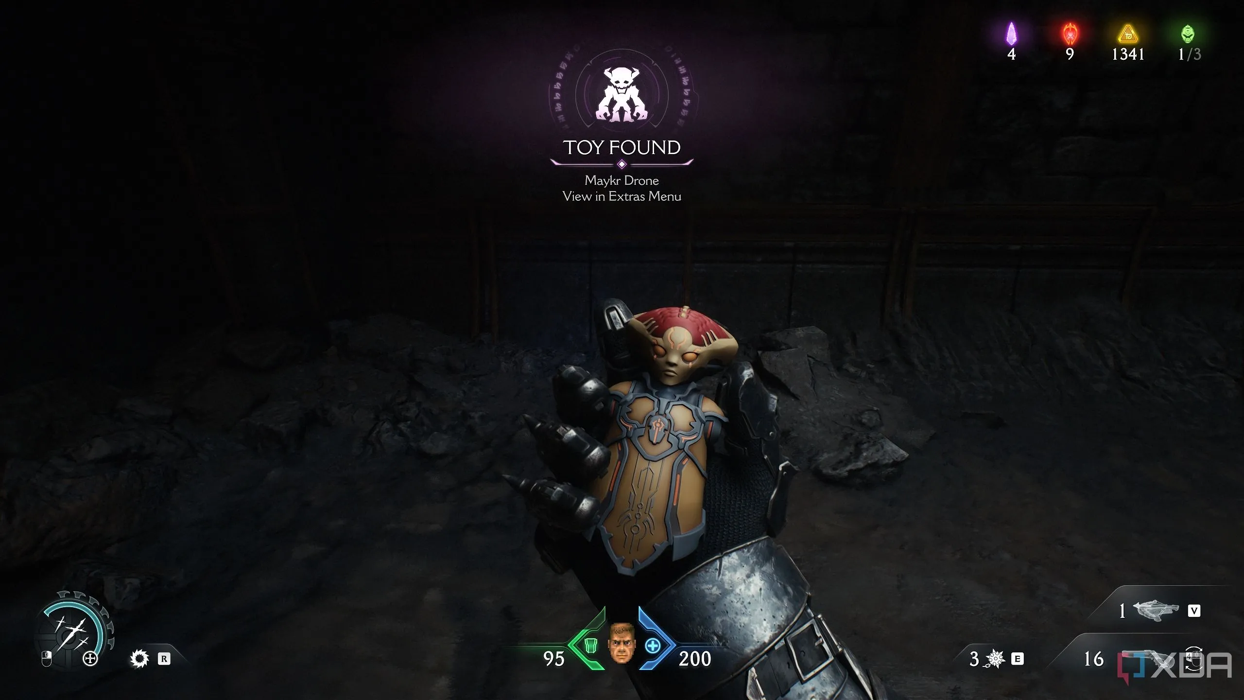 Đồ chơi sưu tầm hình drone Maykr trong Chapter 20 Doom The Dark Ages.