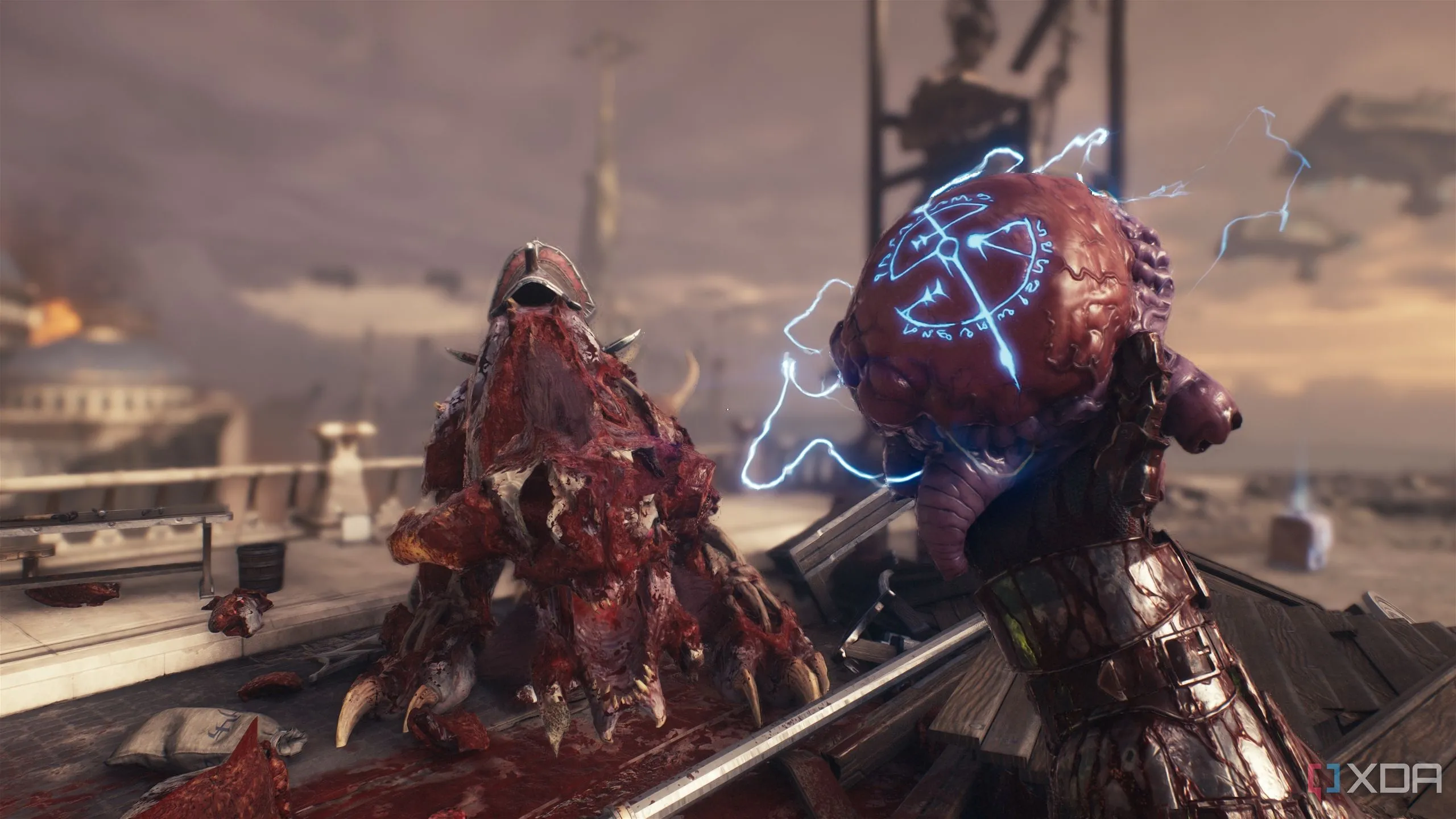 Doom Slayer nắm giữ trái tim của một con quỷ để nâng cấp máu trong Doom The Dark Ages
