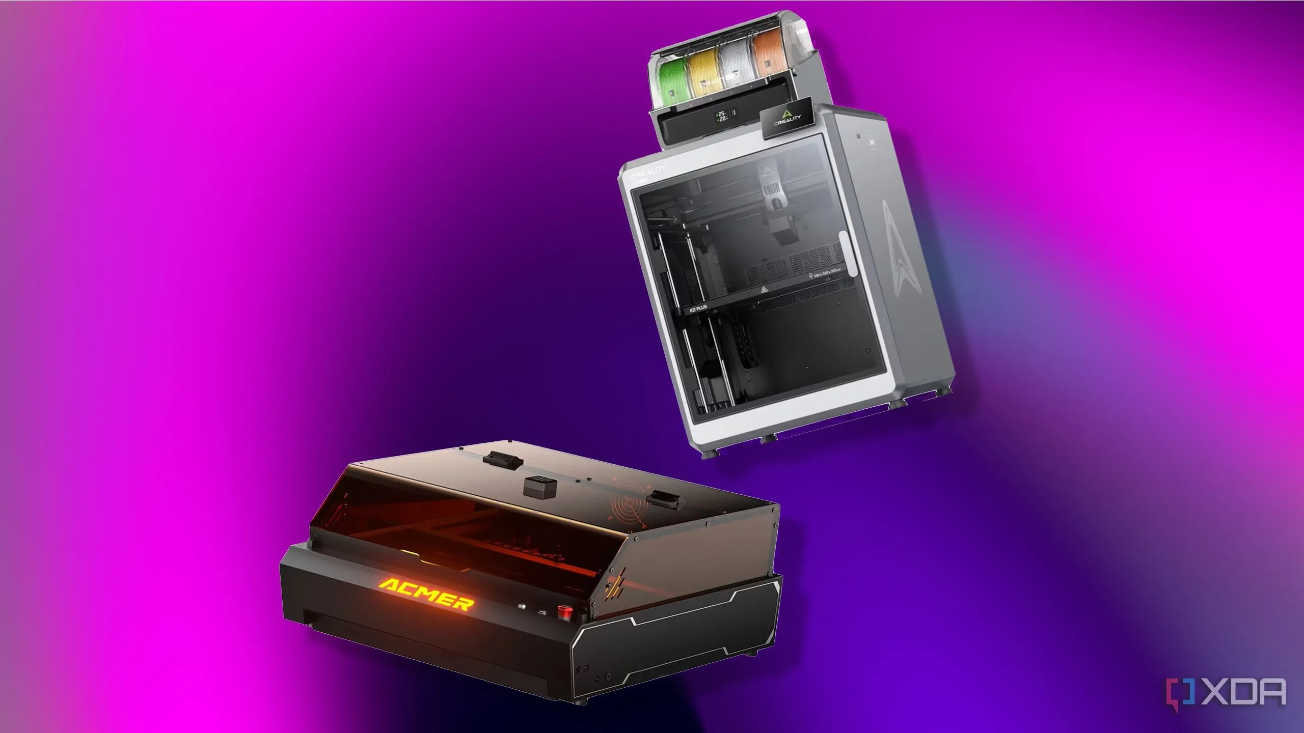 Dự án kết hợp in 3D và khắc laser minh họa sự đa dạng ứng dụng của máy khắc laser.