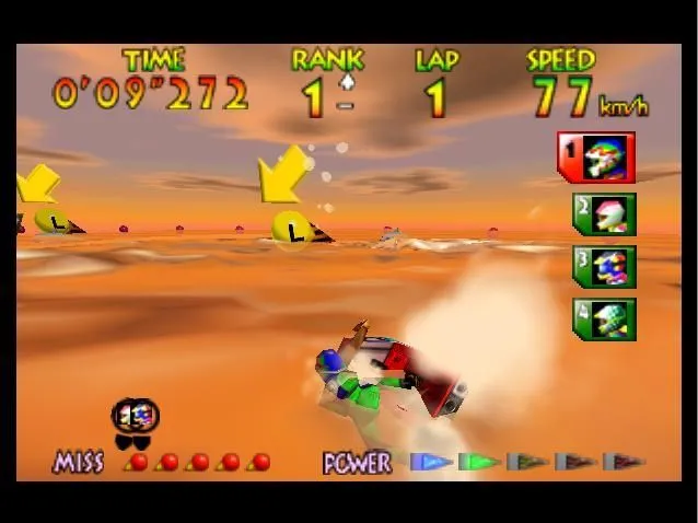 Đua mô tô nước trong tựa game Wave Race 64 kinh điển trên Nintendo 64