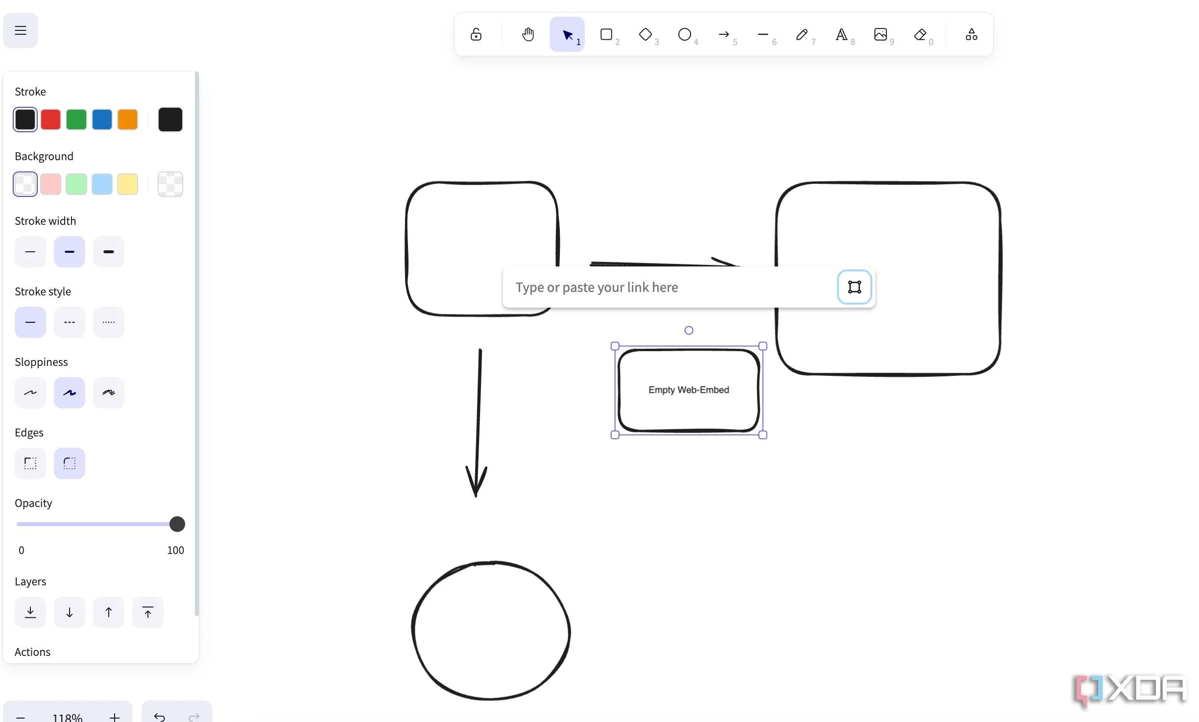 Excalidraw - công cụ bảng trắng số để phác thảo ý tưởng