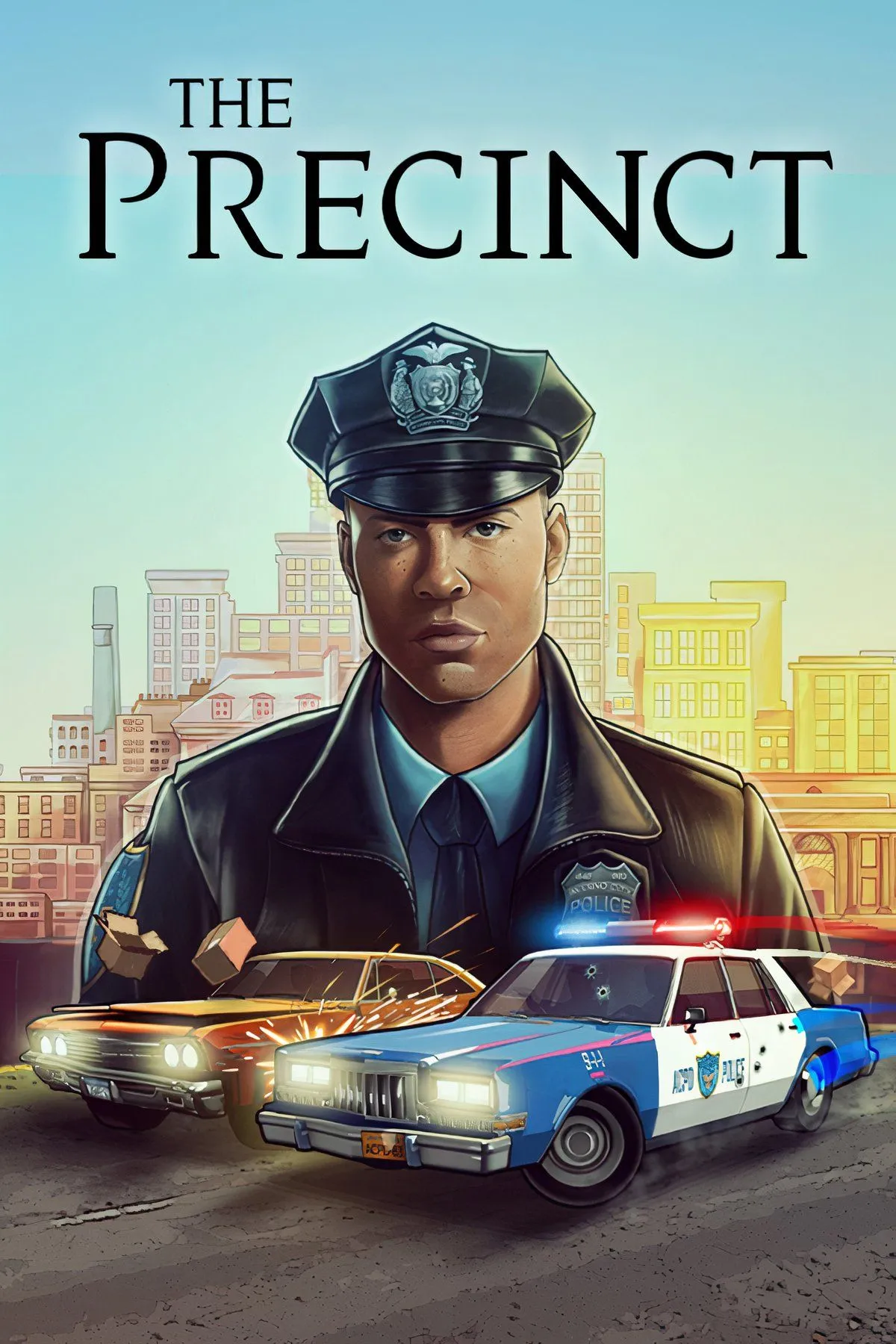 Game The Precinct với hình ảnh cảnh sát truy đuổi