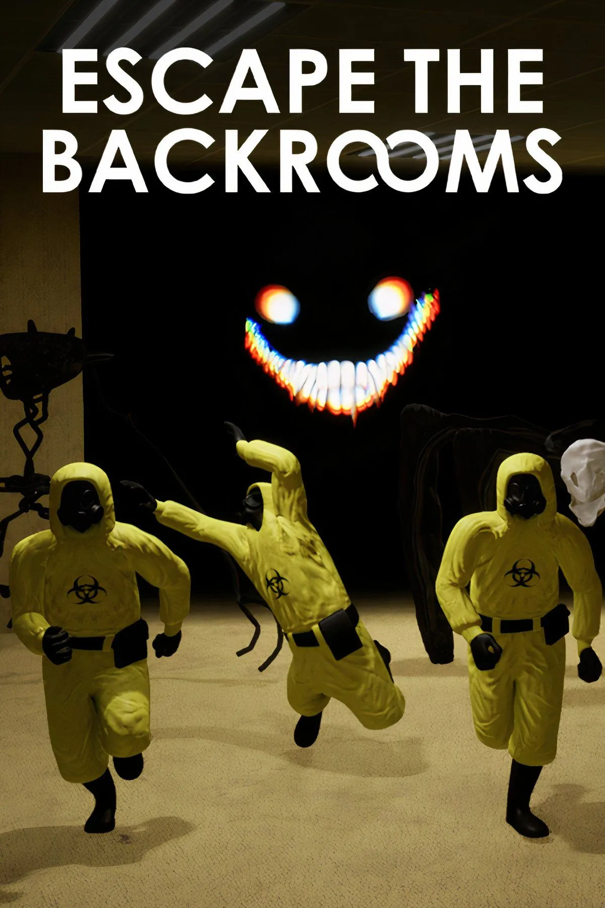 Gameplay game kinh dị co-op Escape The Backrooms với hiệu ứng đồ họa và không khí rùng rợn