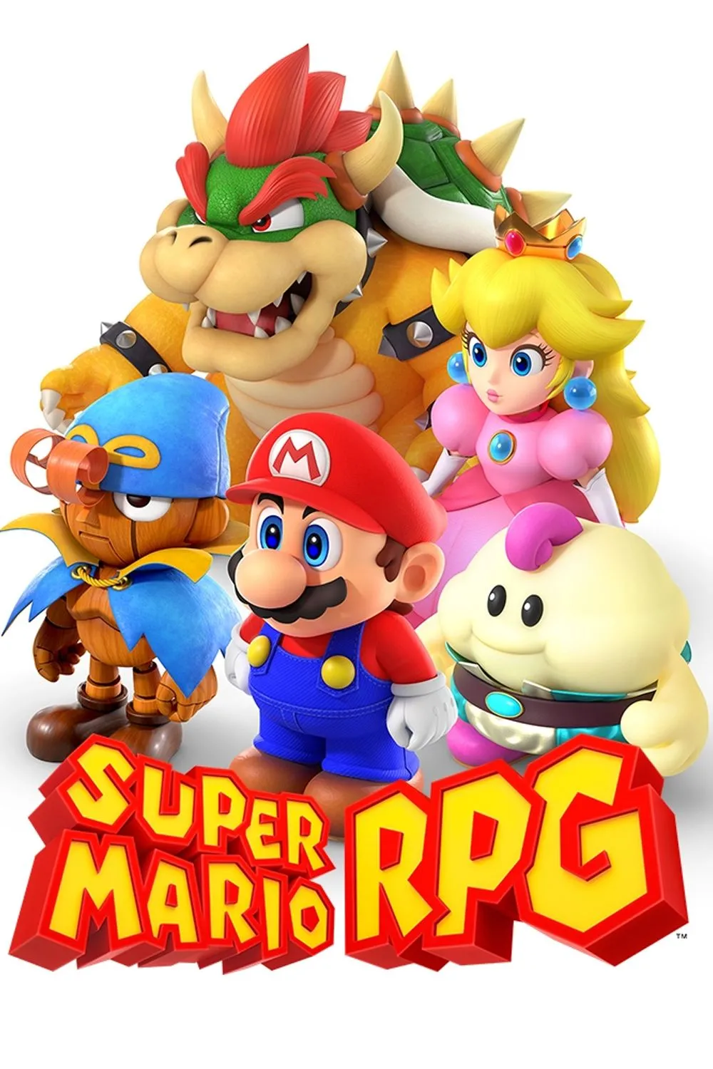 Giao diện chiến đấu theo lượt và đồ họa tươi sáng của Super Mario RPG phiên bản Switch