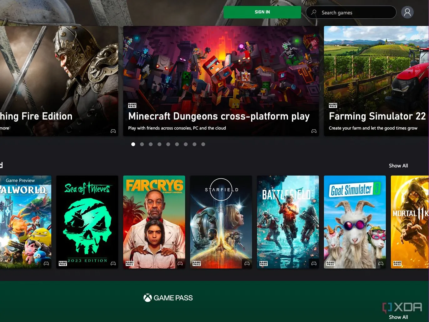 Giao diện đăng nhập dịch vụ Xbox Game Pass Ultimate trên trình duyệt web