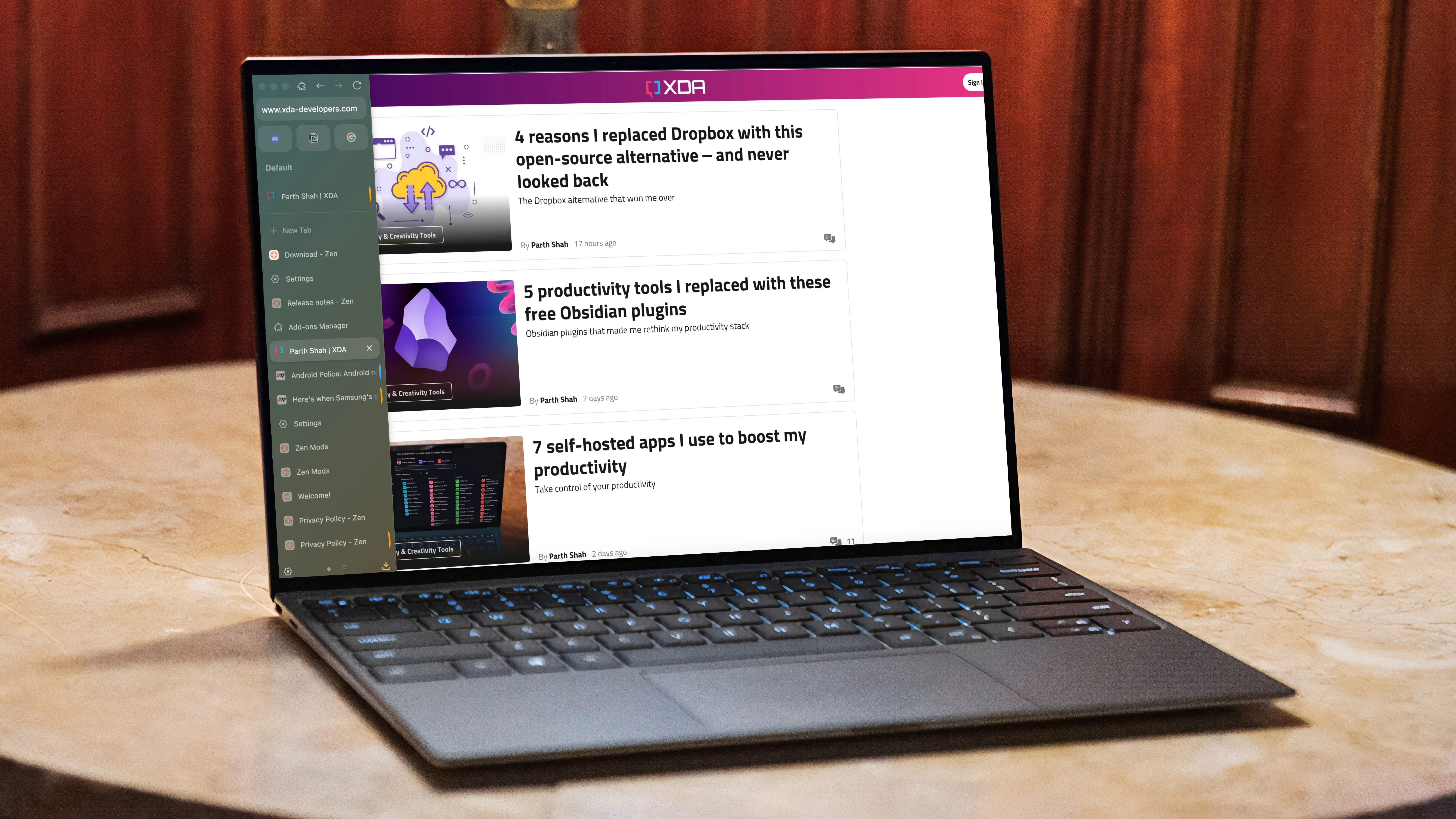 Giao diện độc đáo và tùy biến cao của trình duyệt Zen Browser