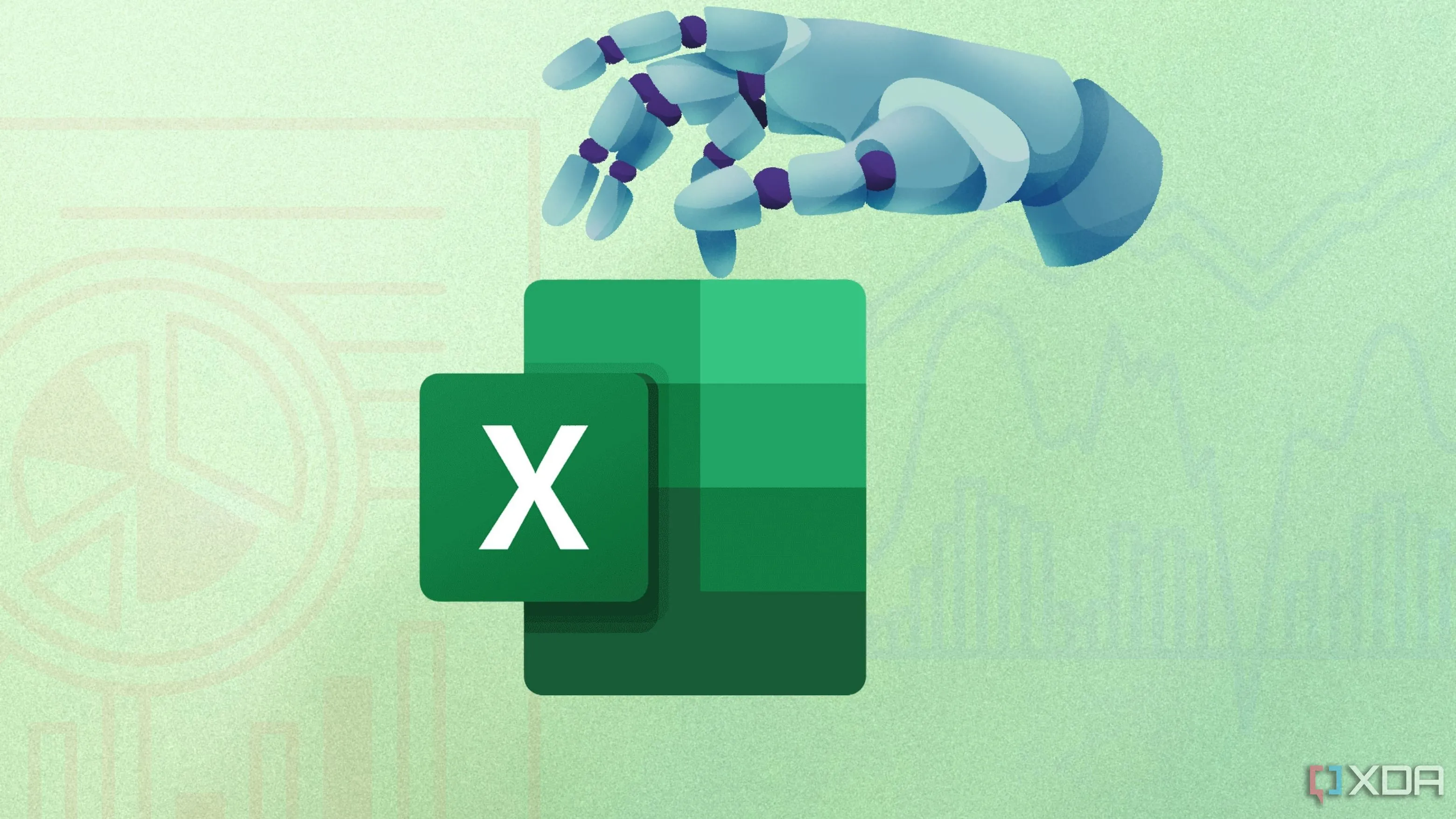 Giao diện Excel với các tính năng phân tích dữ liệu nâng cao và AI
