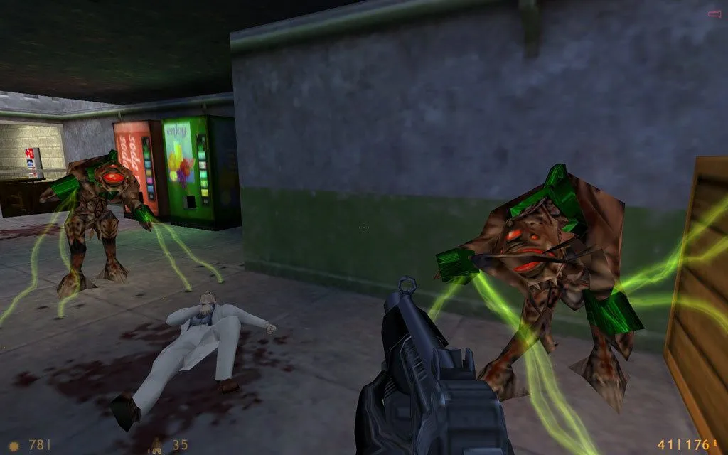 Giao diện game bắn súng Half-Life với nhân vật chính Gordon Freeman
