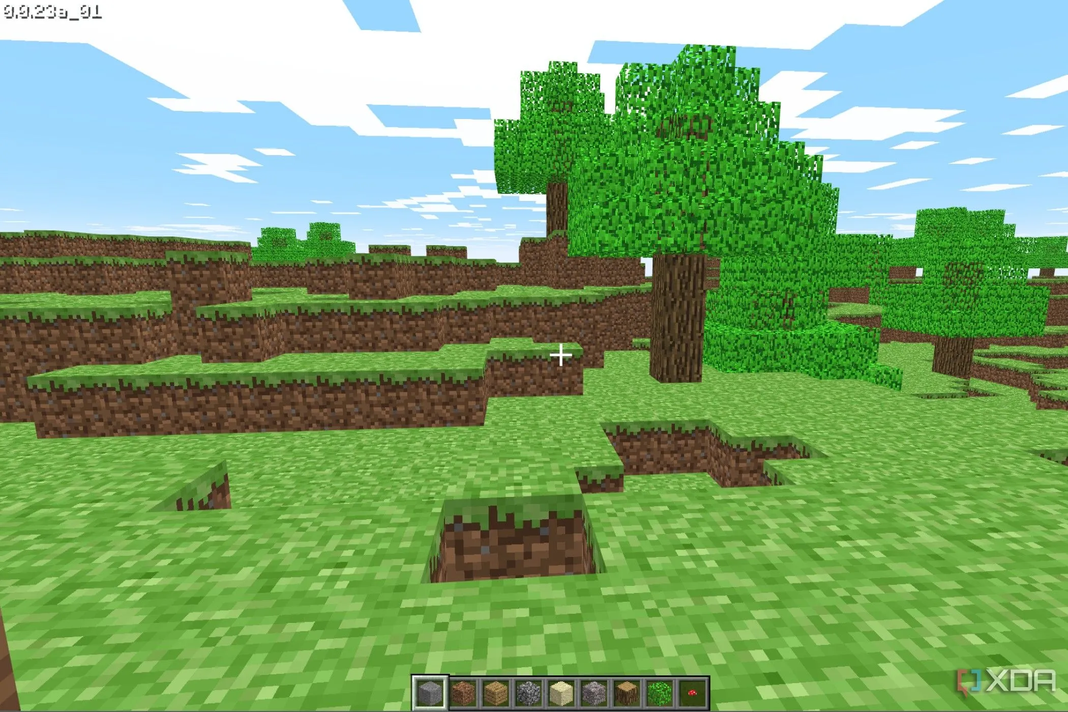 Giao diện game Minecraft Classic phiên bản gốc, có thể chơi trực tiếp trên trình duyệt web.